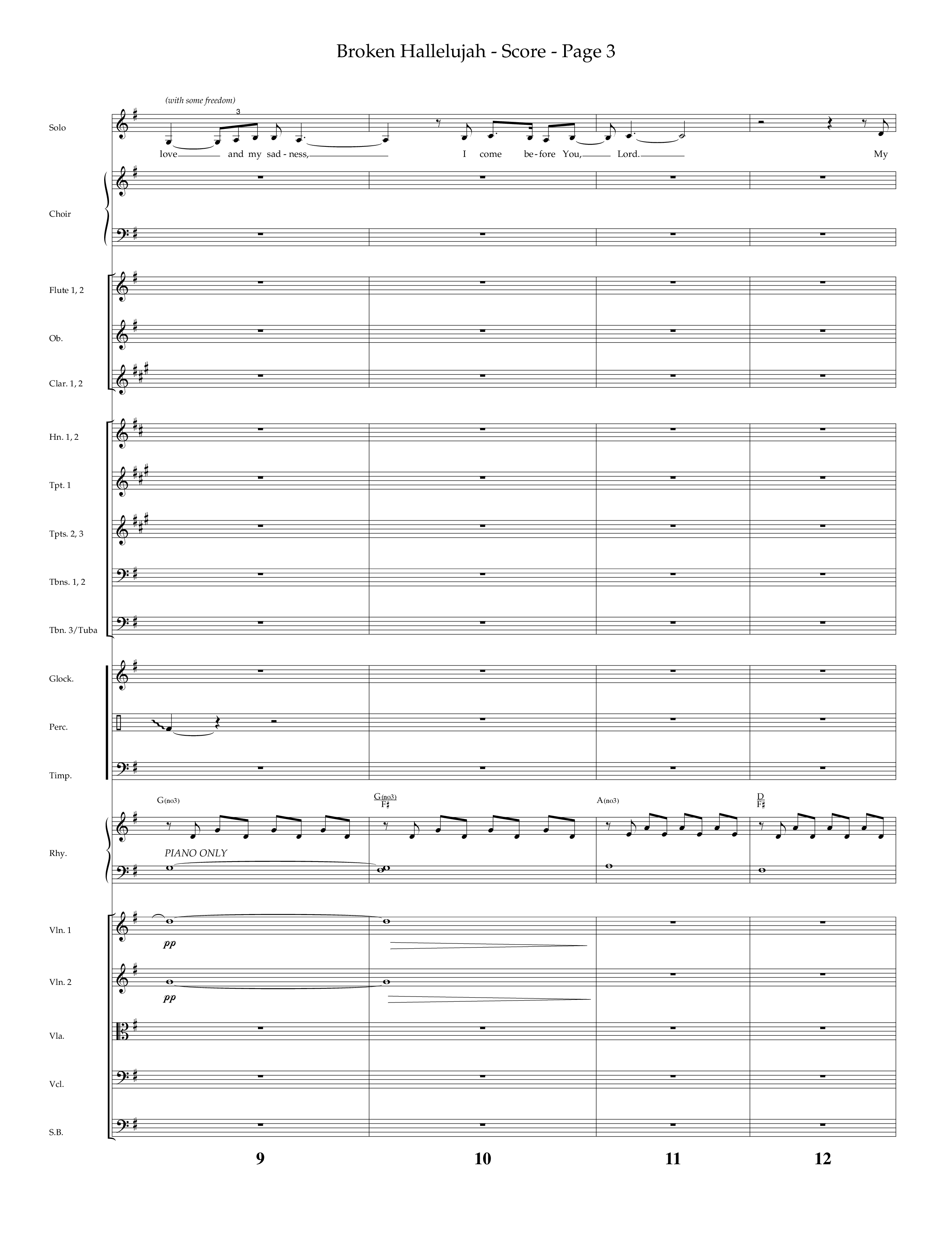 Broken Hallelujah (Choral Anthem SATB) Conductor's Score (Lifeway Choral / Arr. Phillip Keveren)