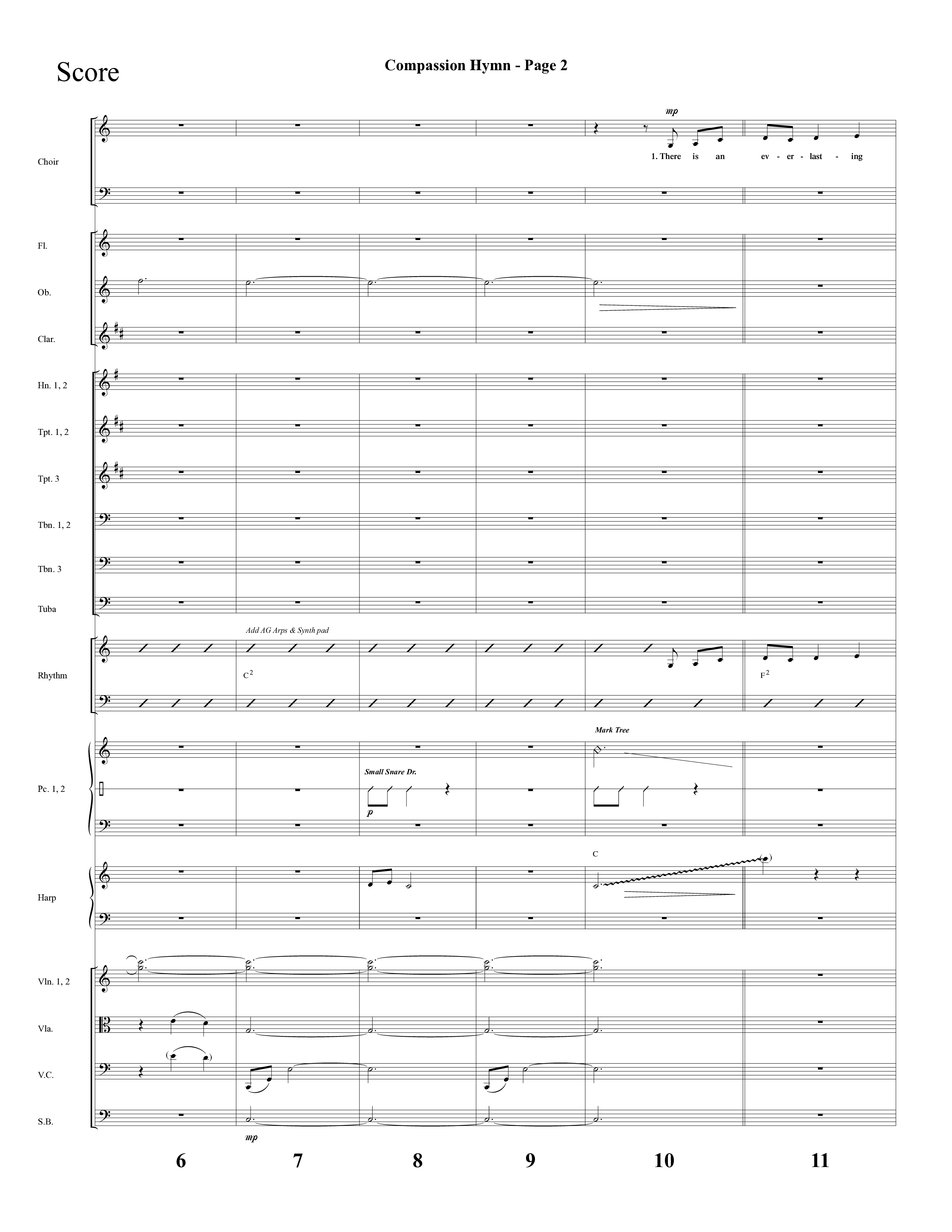 Compassion Hymn (with And Can It Be) (Choral Anthem SATB) Orchestration (Lifeway Choral / Arr. Dave Williamson)