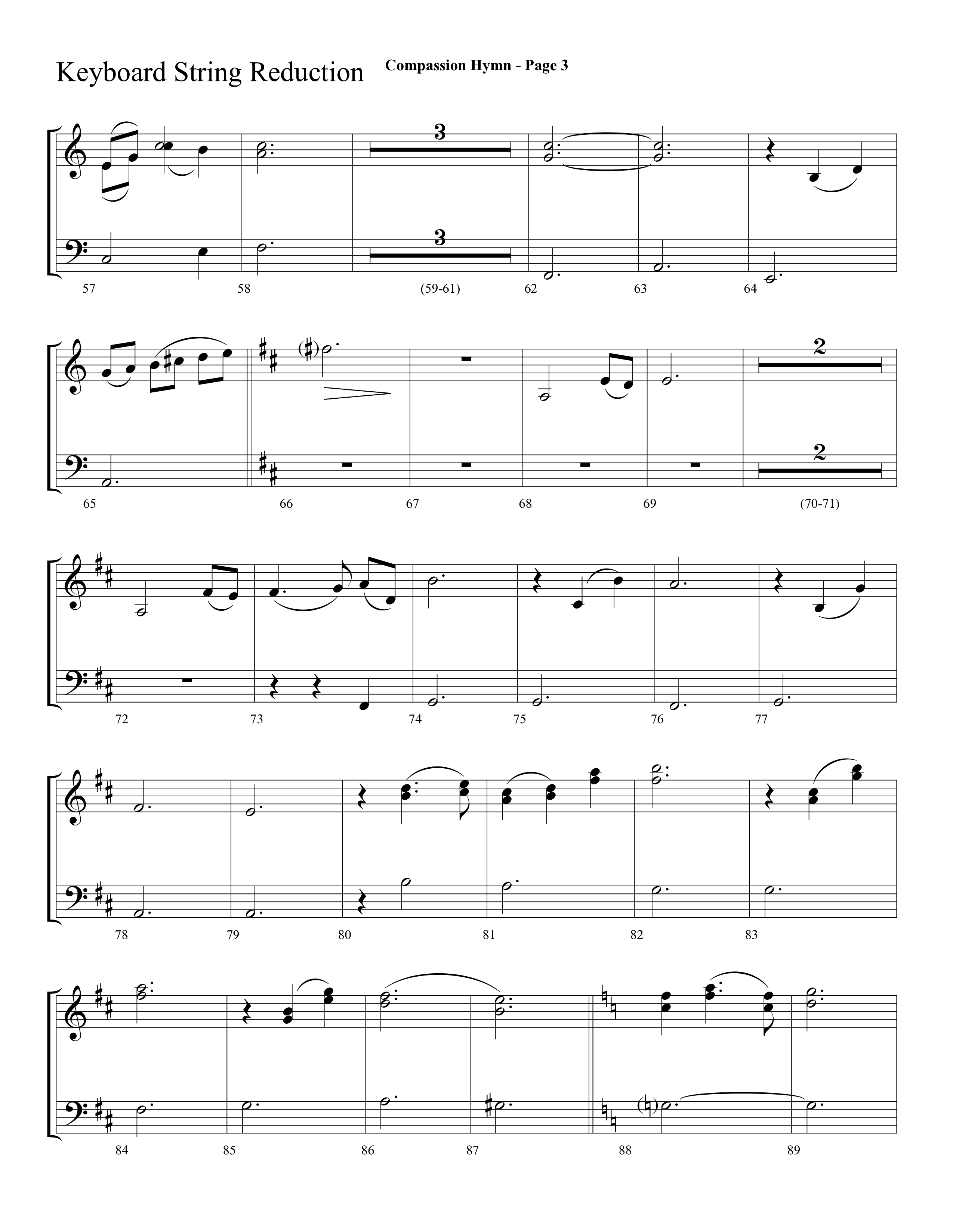 Compassion Hymn (with And Can It Be) (Choral Anthem SATB) String Reduction (Lifeway Choral / Arr. Dave Williamson)
