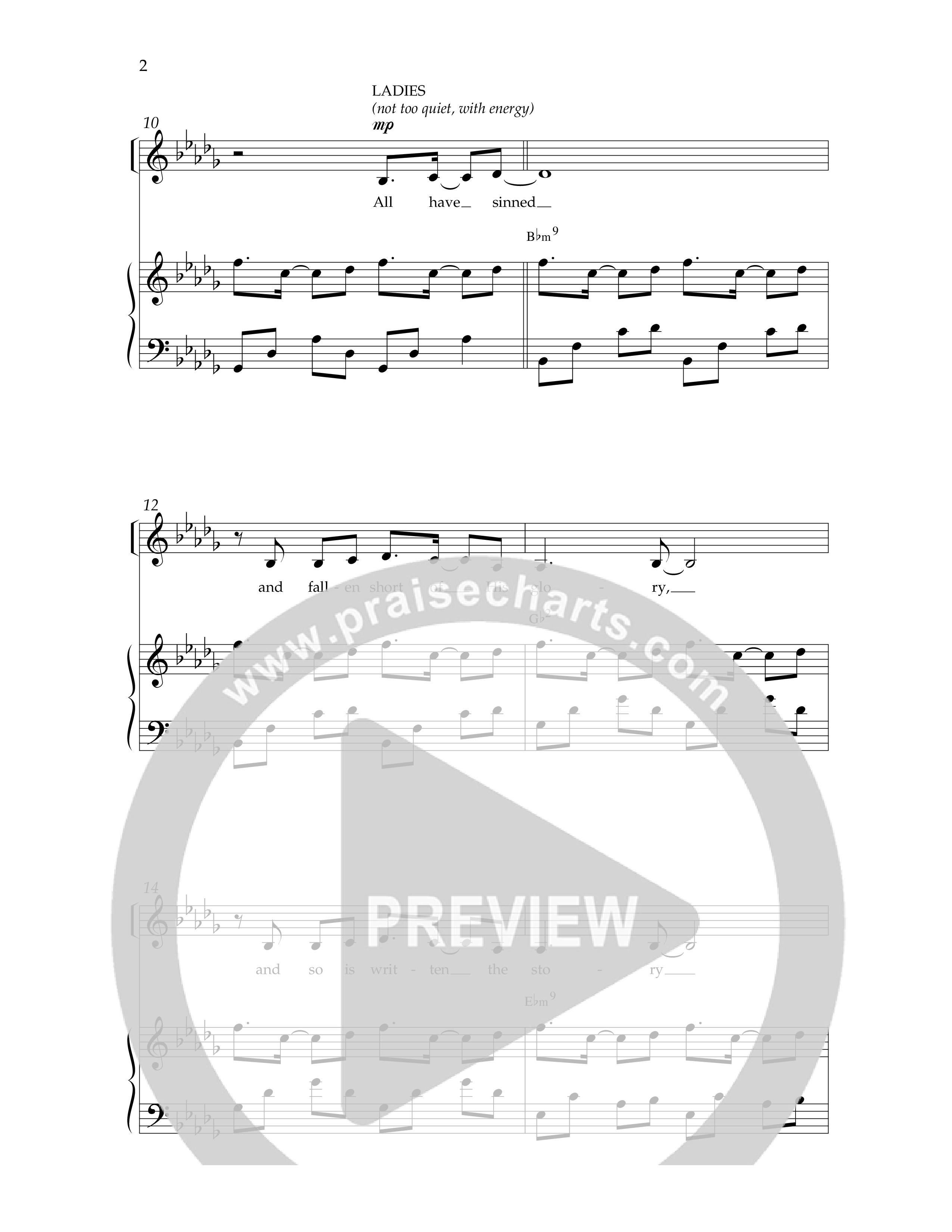 God Loved The World (Choral Anthem SATB) Anthem (SATB/Piano) (Lifeway Choral / Arr. Cliff Duren)
