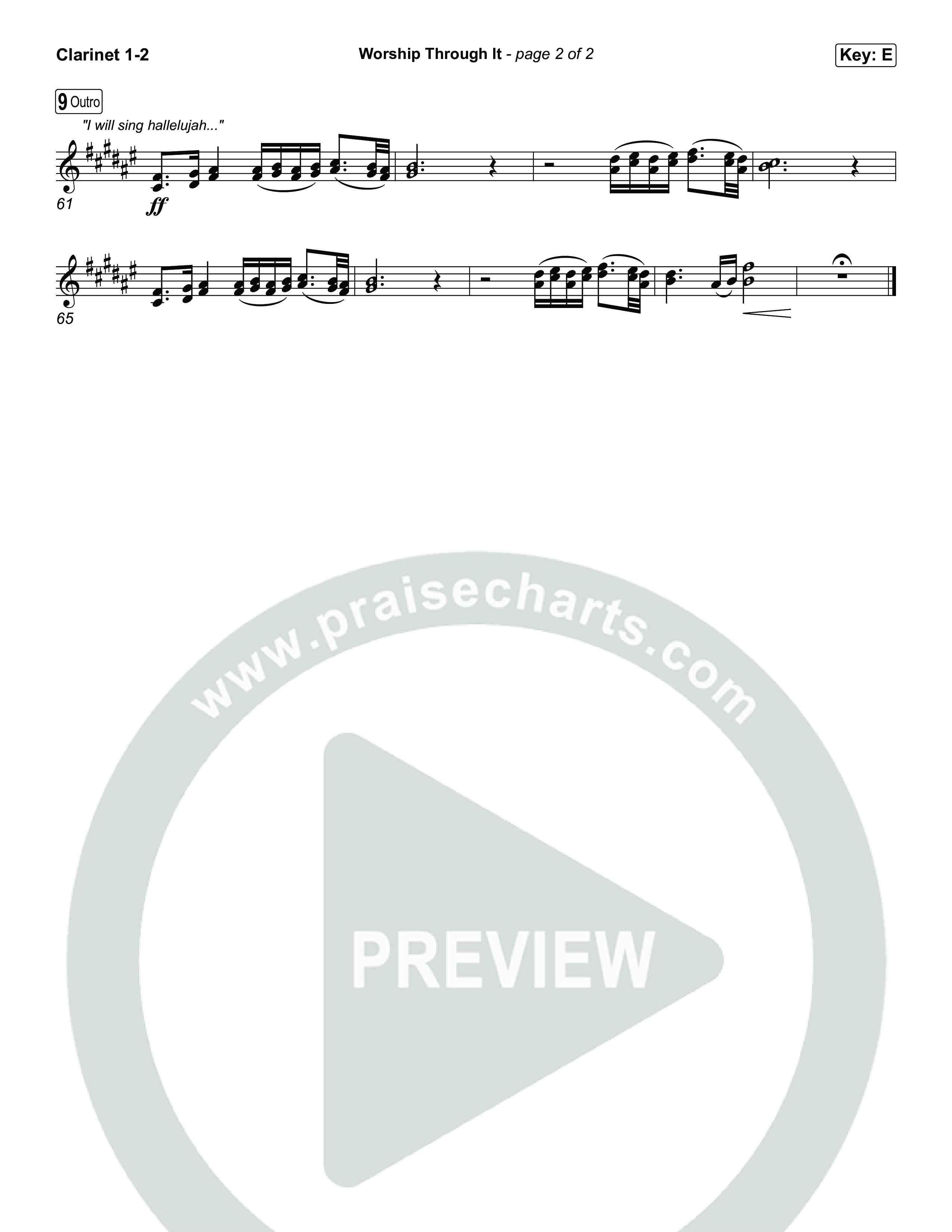 Worship Through It Clarinet 1/2 (Tasha Layton / Chris Brown)