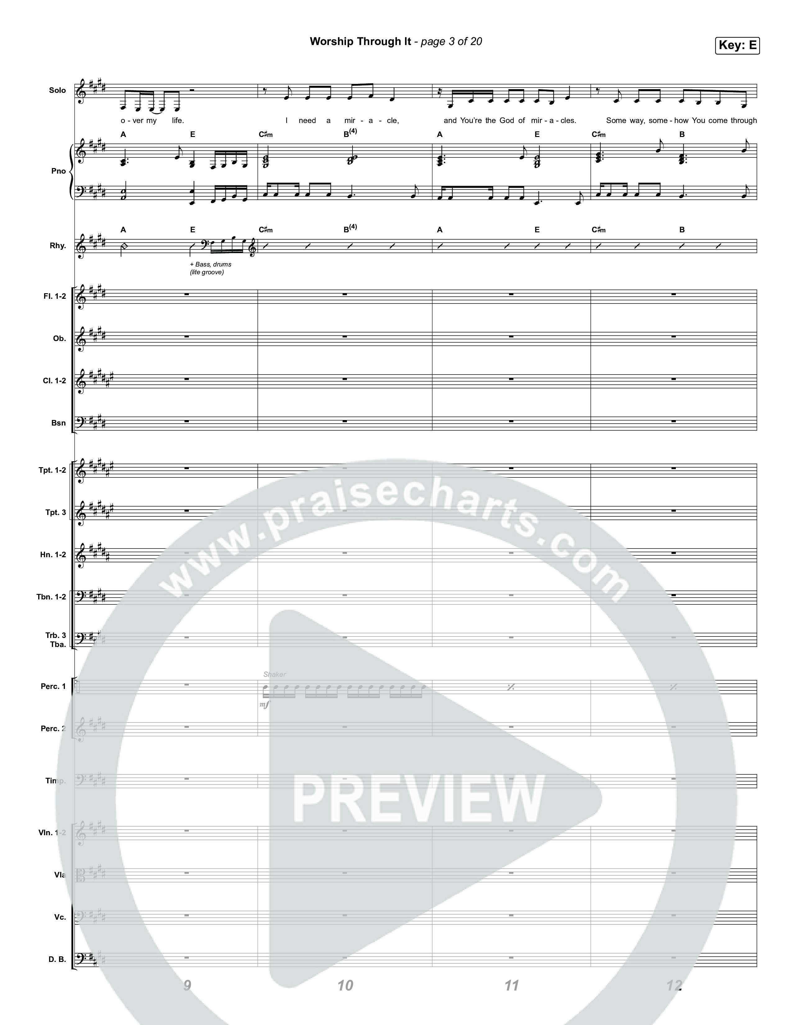 Worship Through It Orchestration (Tasha Layton / Chris Brown)