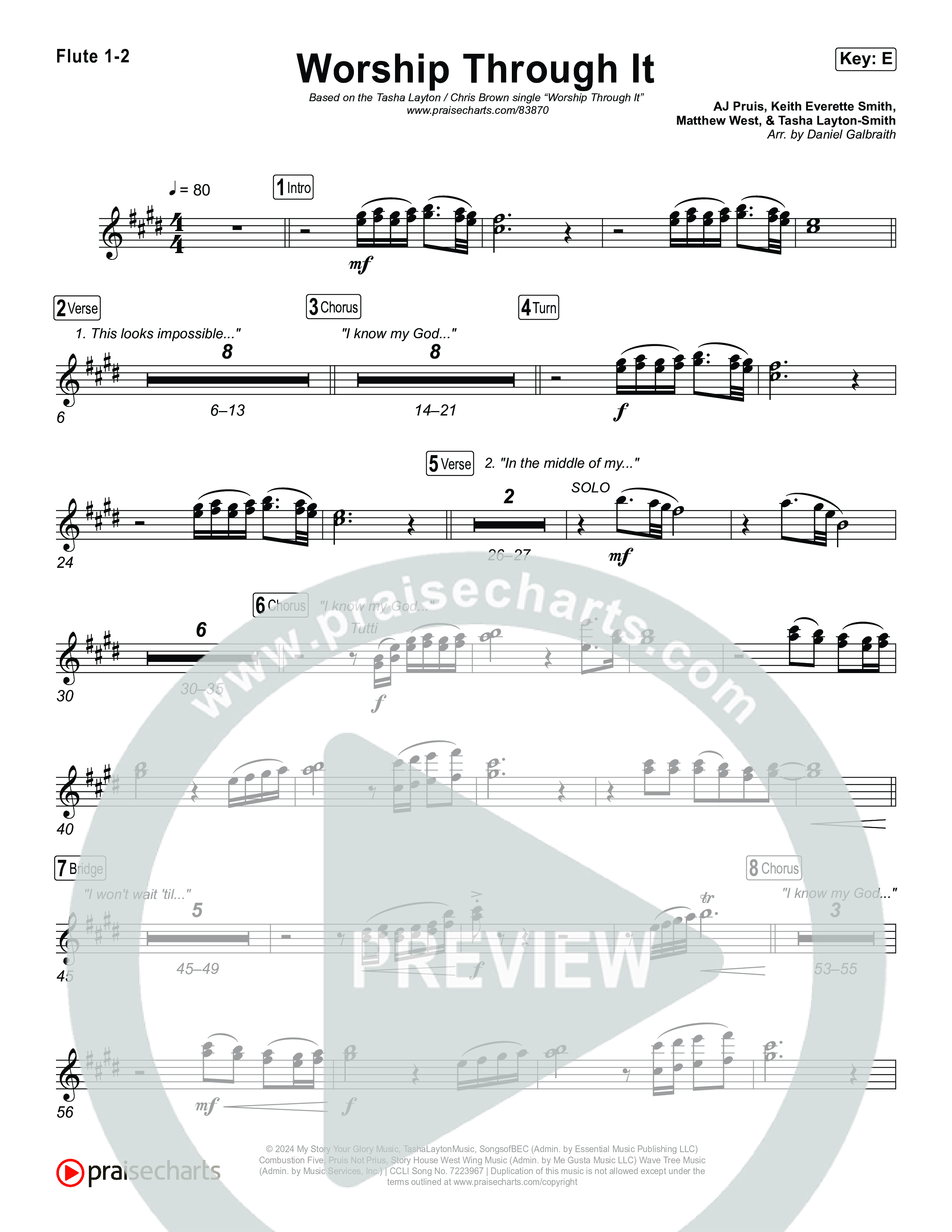 Worship Through It Flute 1,2 (Tasha Layton / Chris Brown)