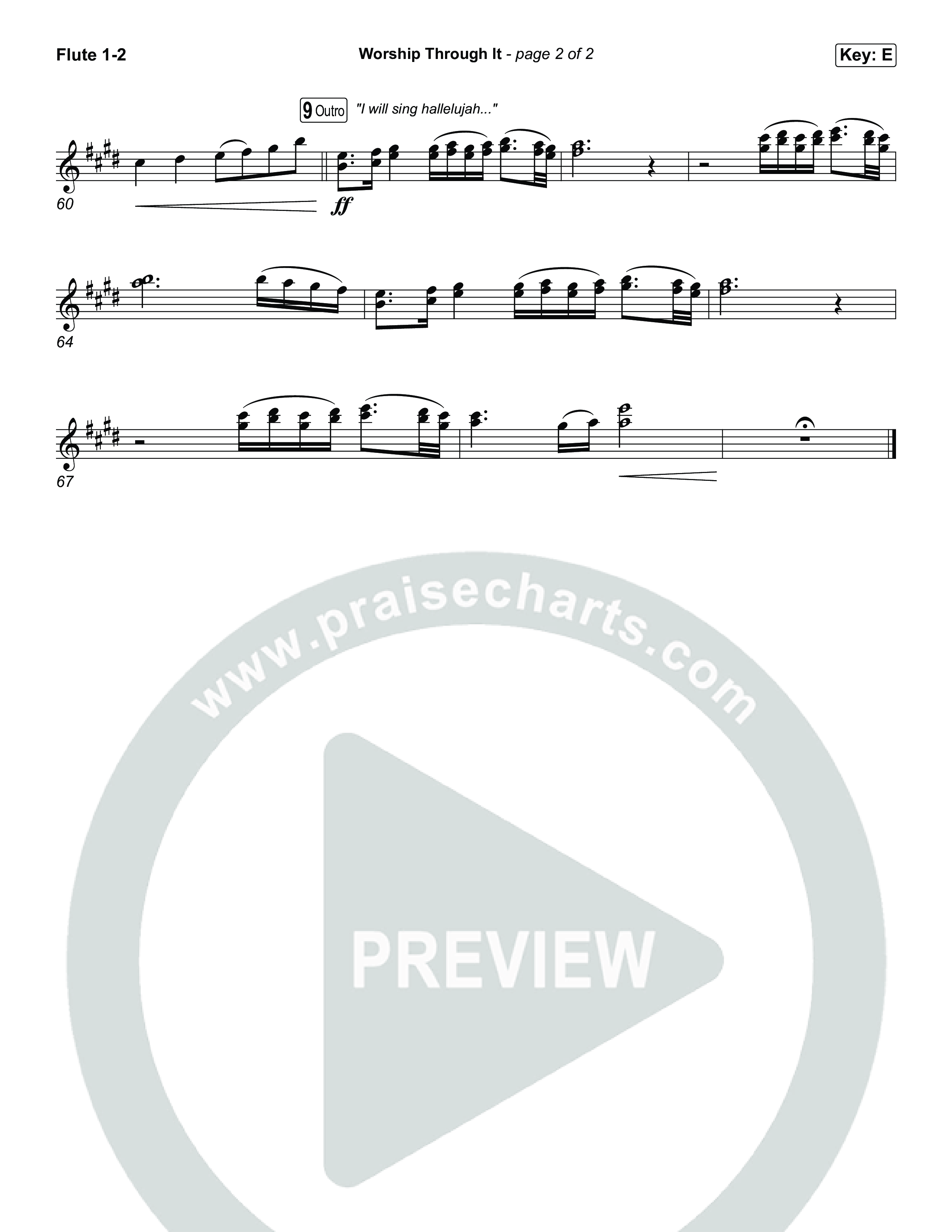 Worship Through It Flute 1,2 (Tasha Layton / Chris Brown)