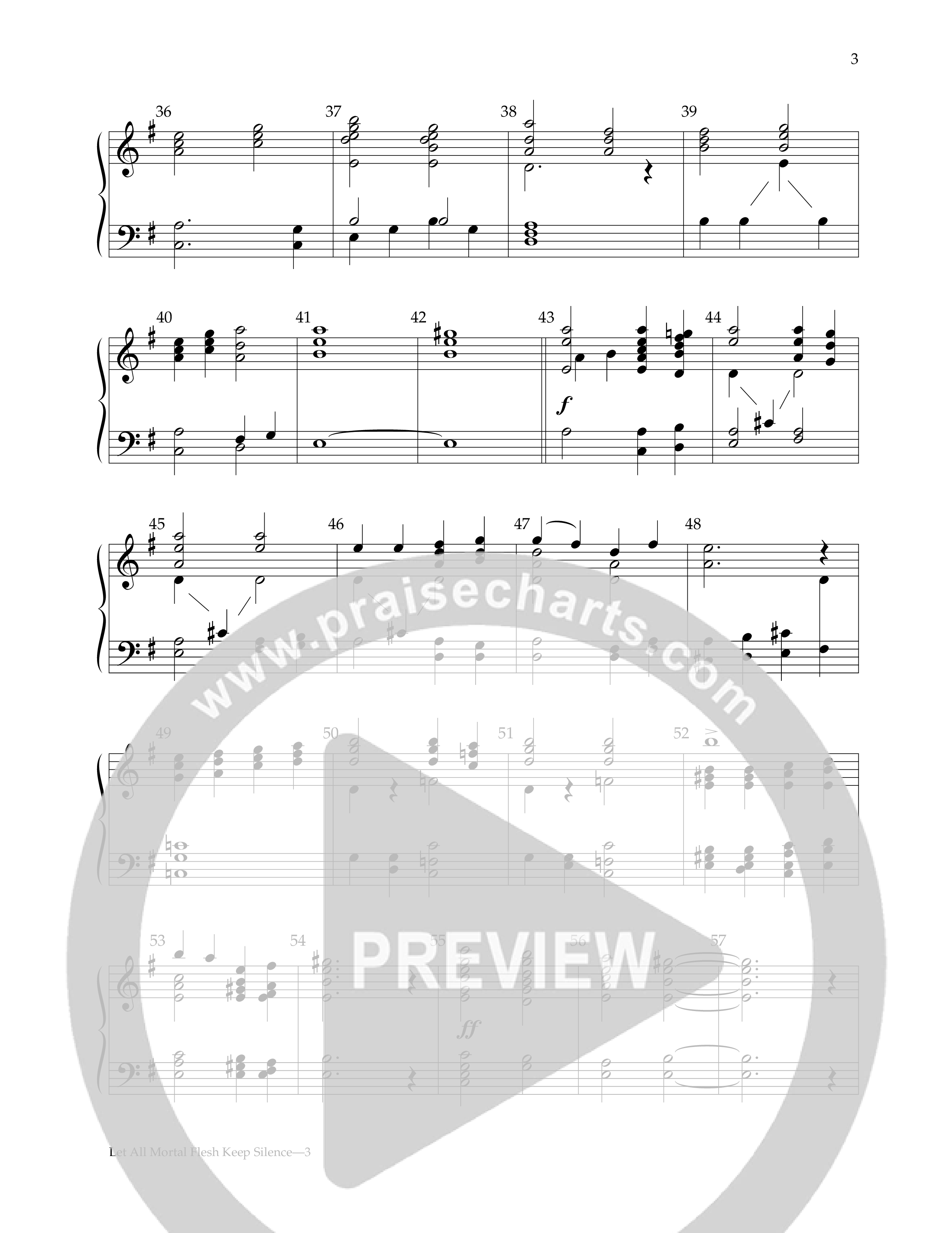 Let All Mortal Flesh Keep Silence (Handbells) Handbells (Lifeway Worship / Arr. Don Michael Dicie)