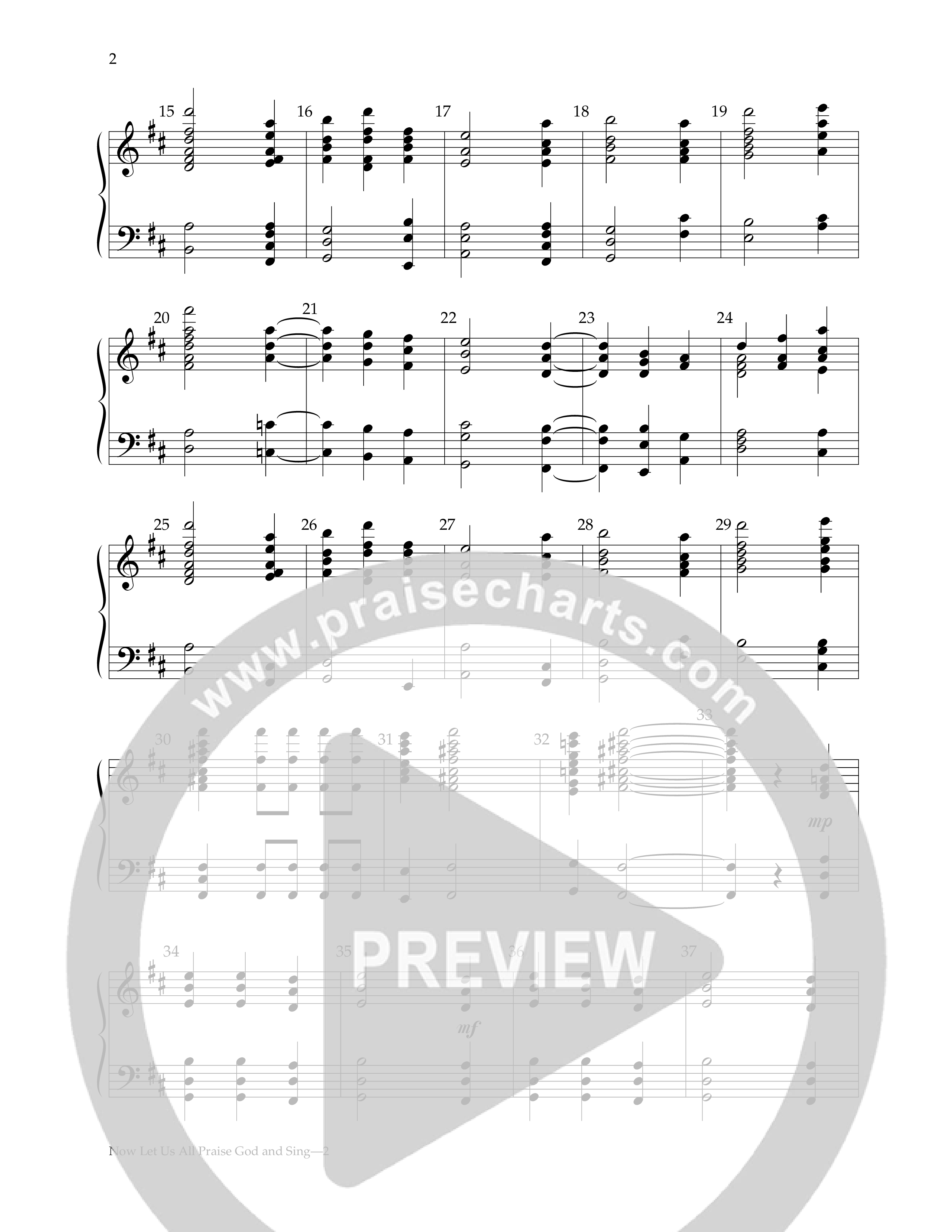 Now Let Us All Praise God And Sing (Handbells) Handbells (Lifeway Worship / Arr. Lester McCullough)