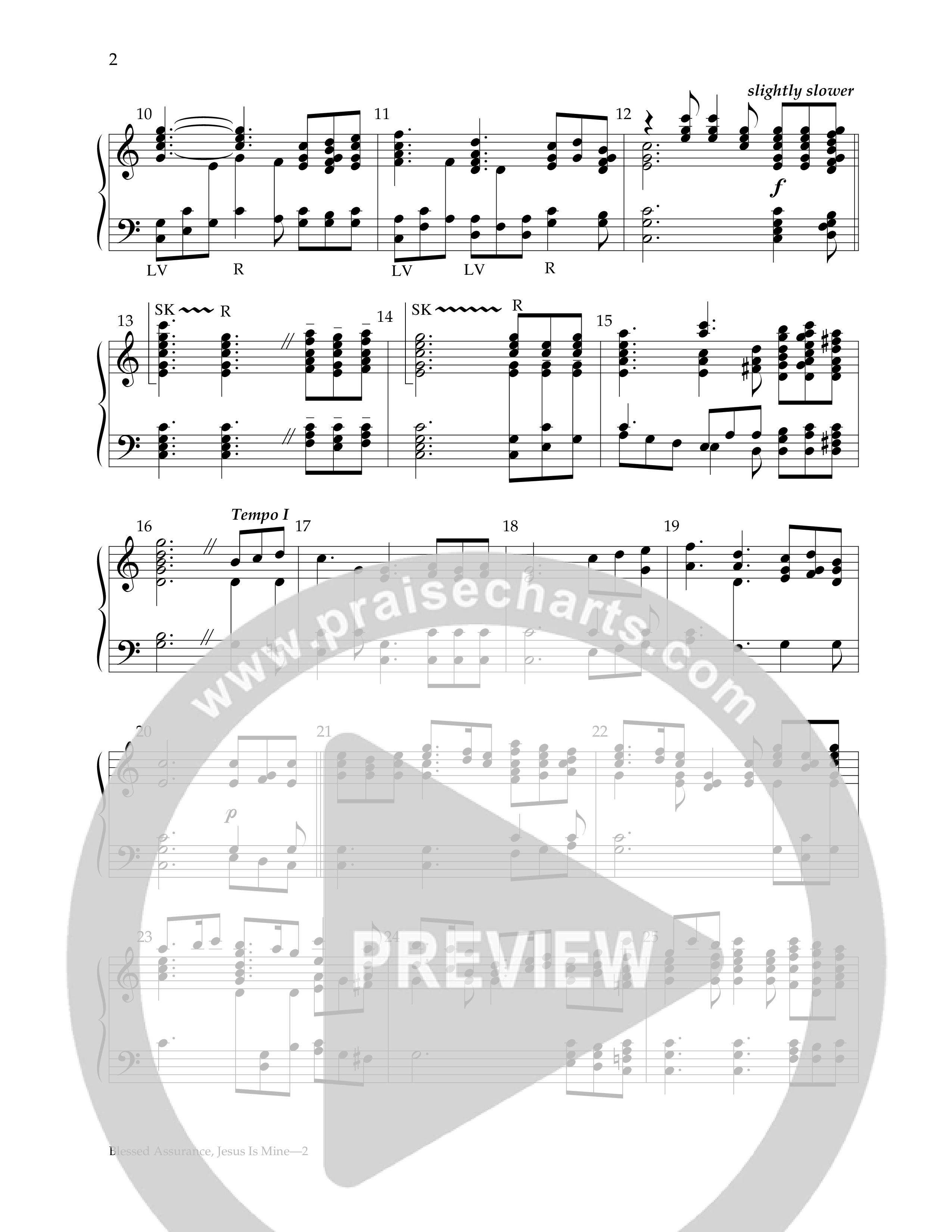 Blessed Assurance, Jesus Is Mine Handbells (Lifeway Worship / Arr. Don Michael Dicie)