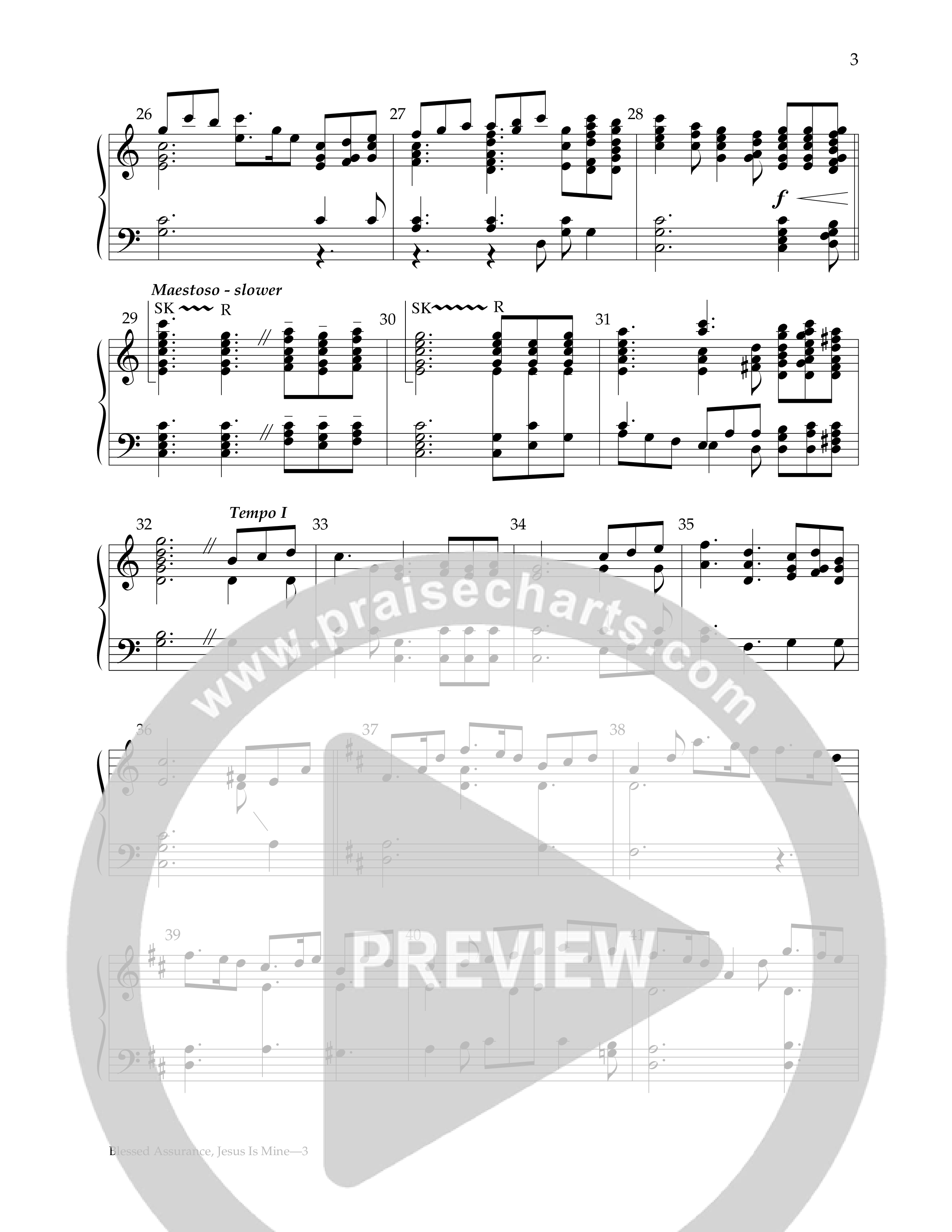 Blessed Assurance, Jesus Is Mine Handbells (Lifeway Worship / Arr. Don Michael Dicie)