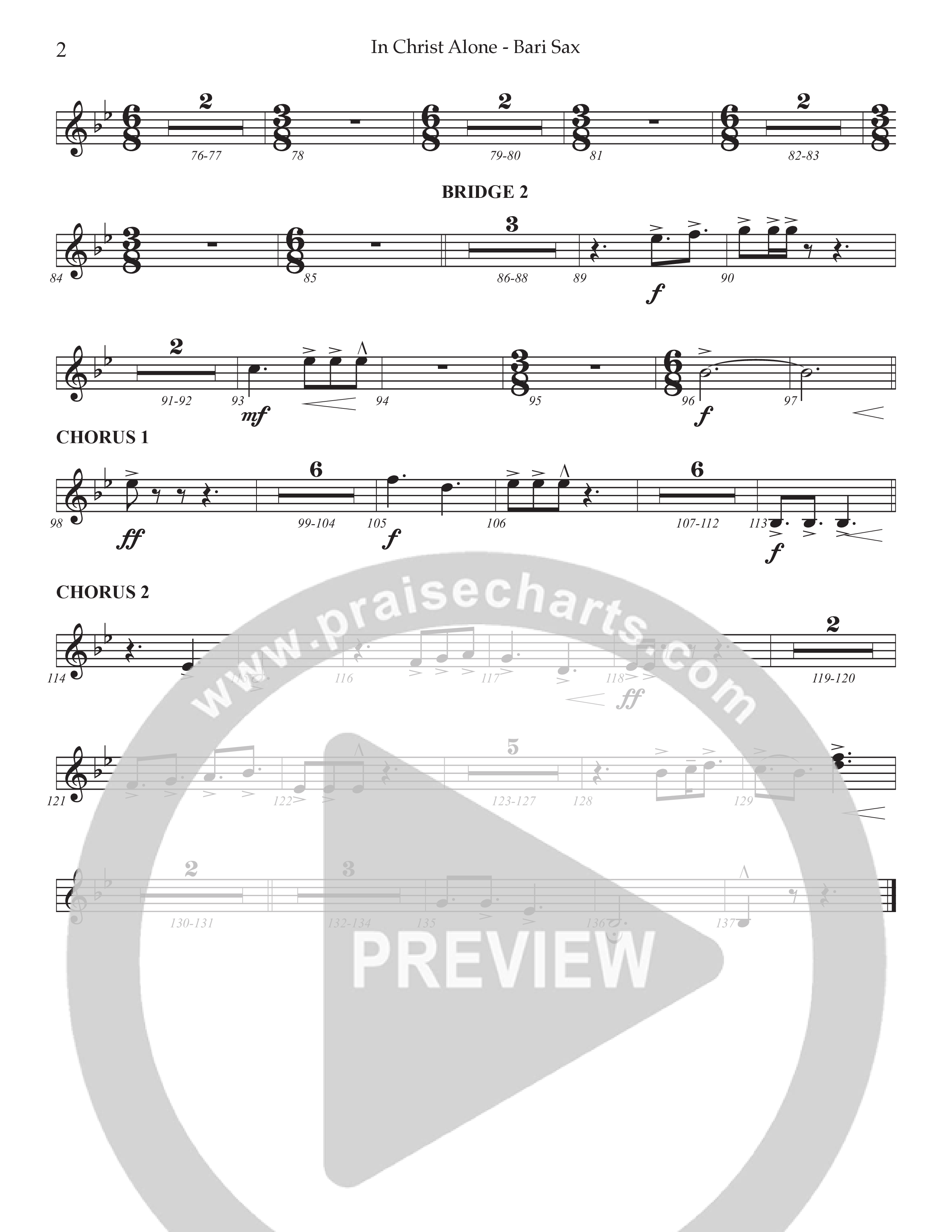 In Christ Alone with You've Already Won (Choral Anthem SATB) Bari Sax (Prestonwood Choir / Prestonwood Worship / Arr. Jonathan Walker)