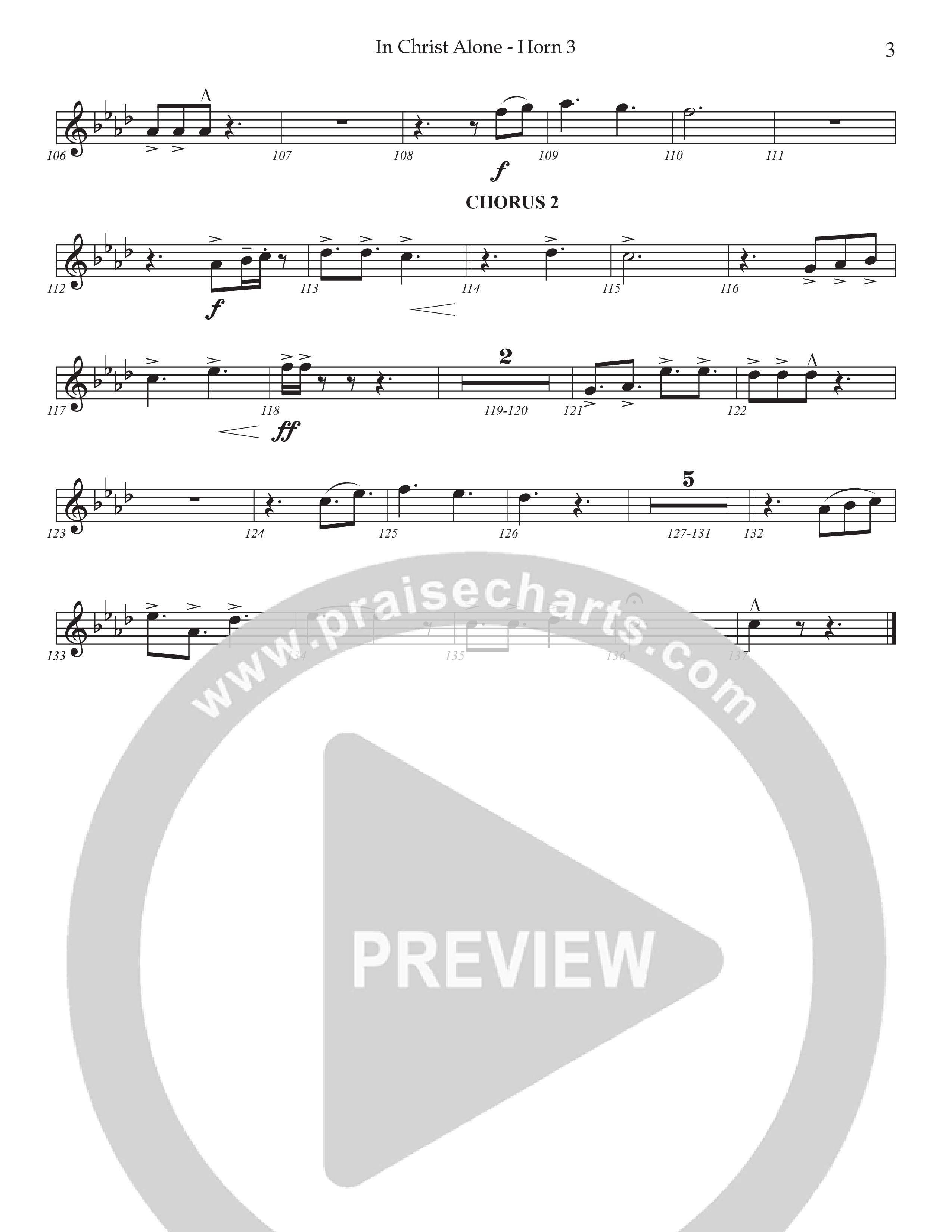 In Christ Alone with You've Already Won (Choral Anthem SATB) French Horn 3 (Prestonwood Choir / Prestonwood Worship / Arr. Jonathan Walker)