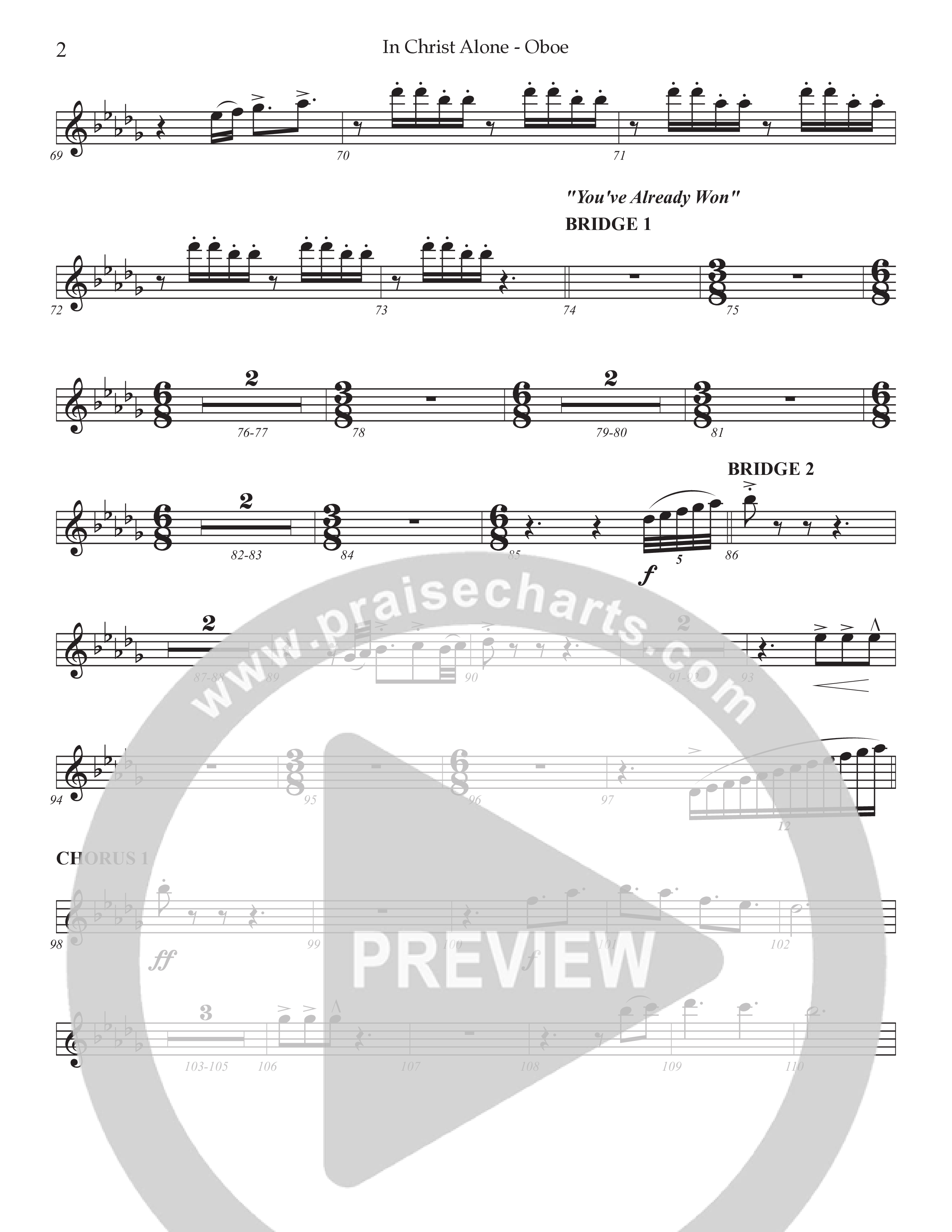 In Christ Alone with You've Already Won (Choral Anthem SATB) Oboe (Prestonwood Choir / Prestonwood Worship / Arr. Jonathan Walker)