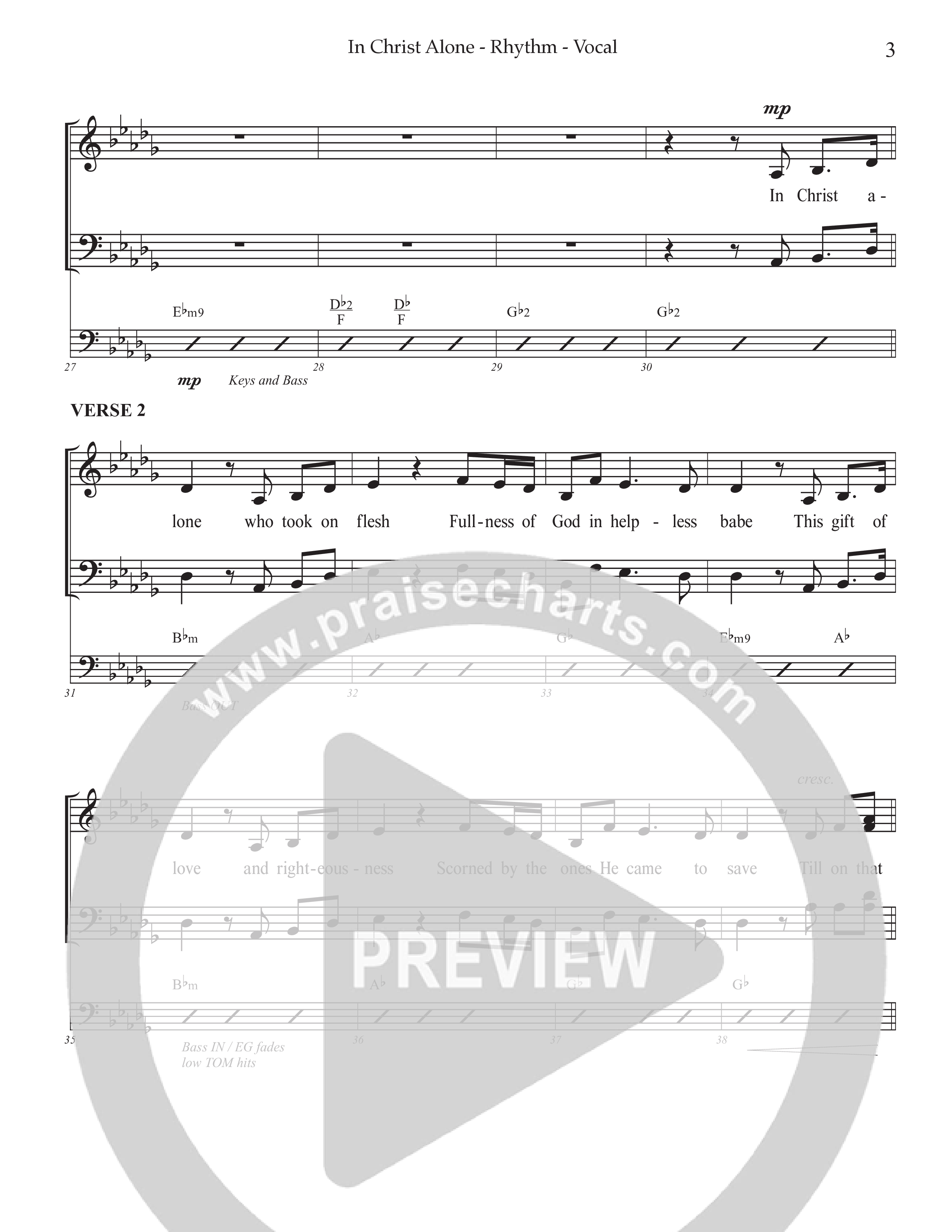 In Christ Alone with You've Already Won (Choral Anthem SATB) Rhythm/Vocal (Prestonwood Choir / Prestonwood Worship / Arr. Jonathan Walker)