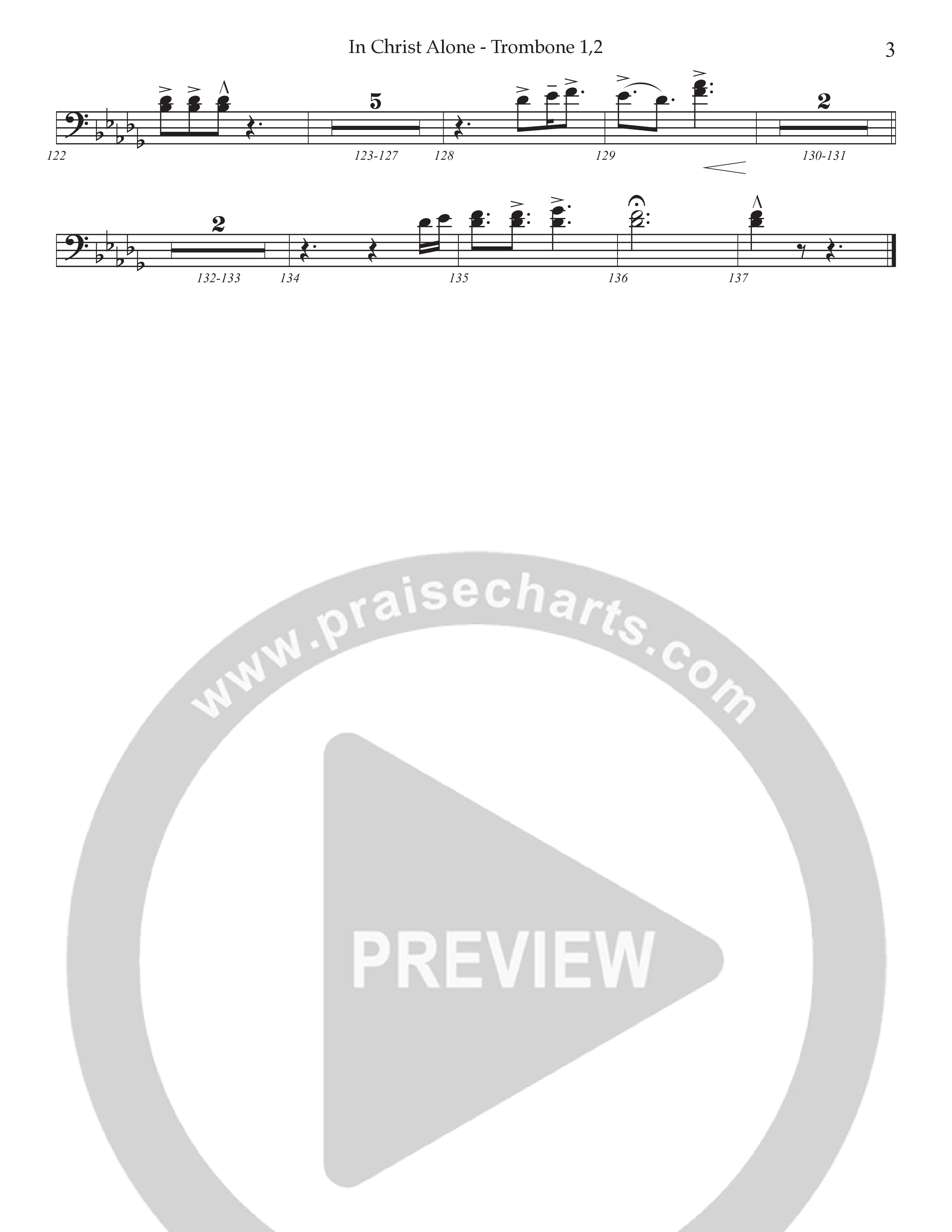 In Christ Alone with You've Already Won (Choral Anthem SATB) Trombone 1/2 (Prestonwood Choir / Prestonwood Worship / Arr. Jonathan Walker)