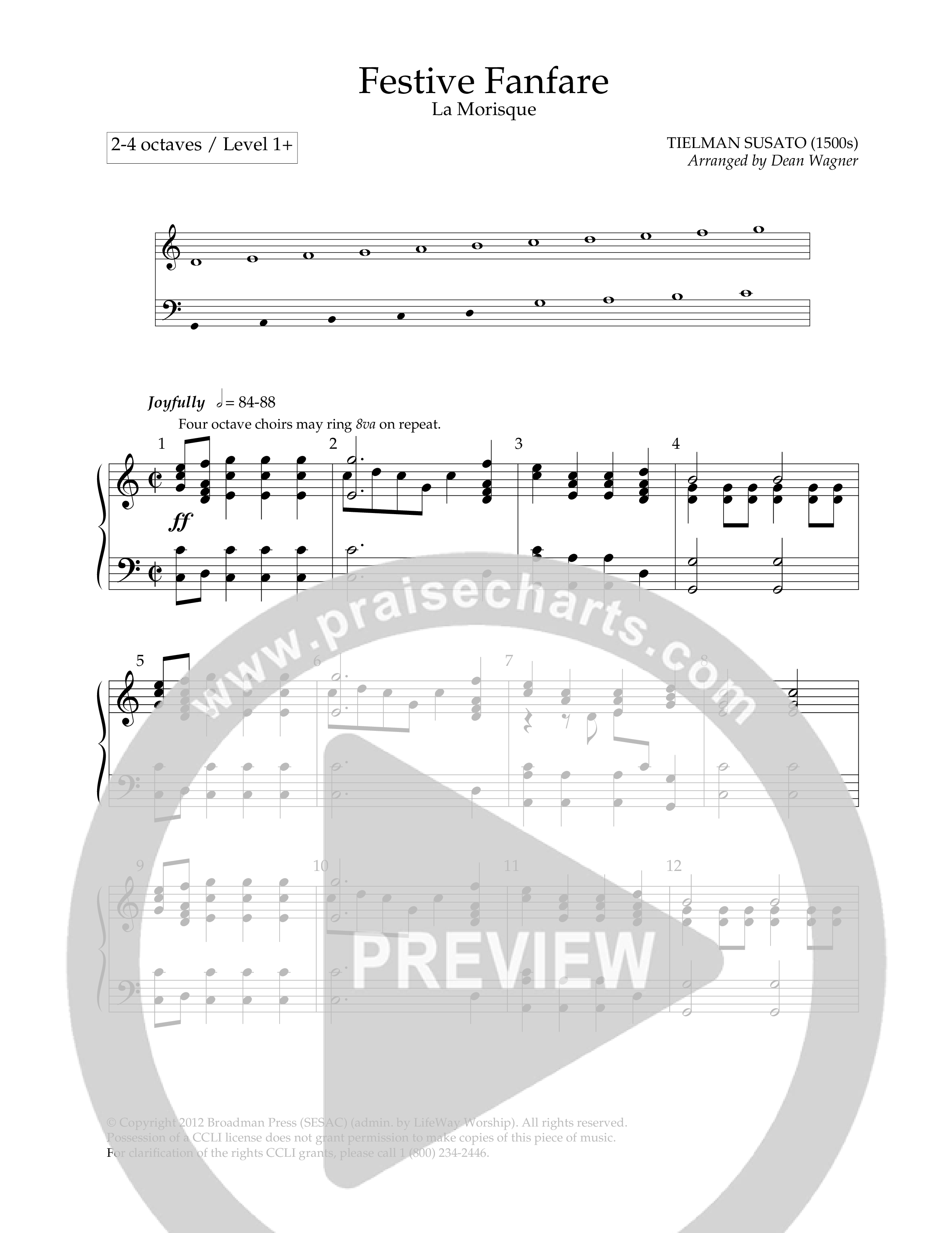 Festive Fanfare (Handbells) Handbells (Lifeway Worship / Arr. Dean Wagner)