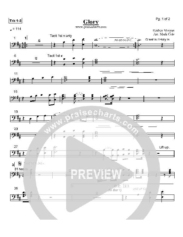 Glory Trombone 1/2/3 (Hillsong Worship)