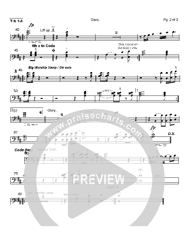 Glory Trombone 1/2/3 (Hillsong Worship)