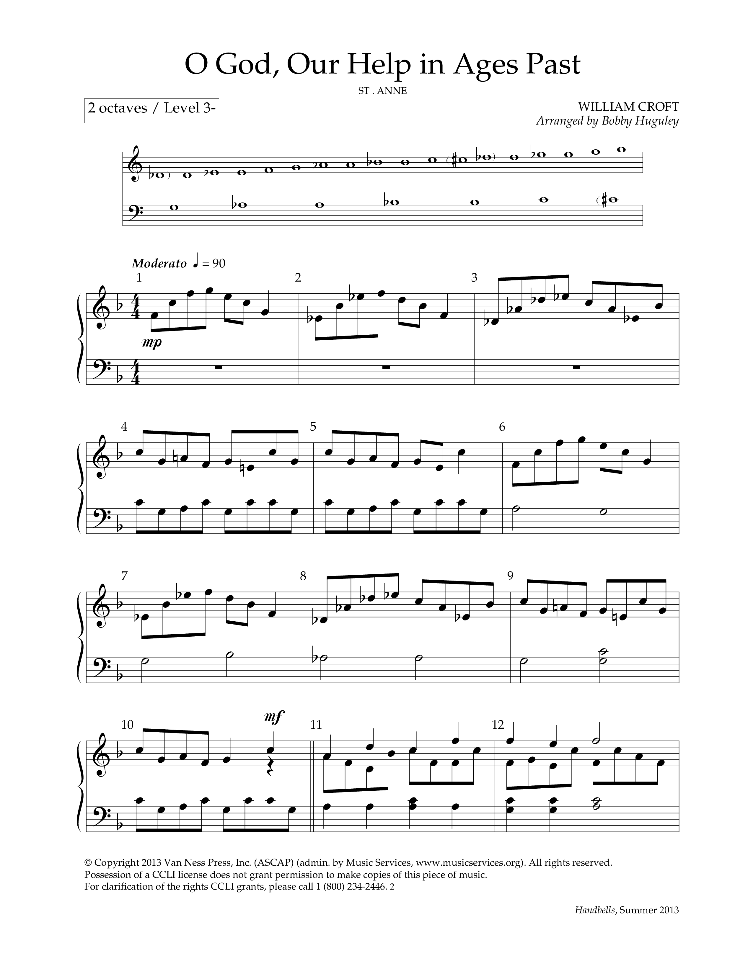 O God, Our Help In Ages Past Handbells (Lifeway Worship / Arr. Bobby Huguley)