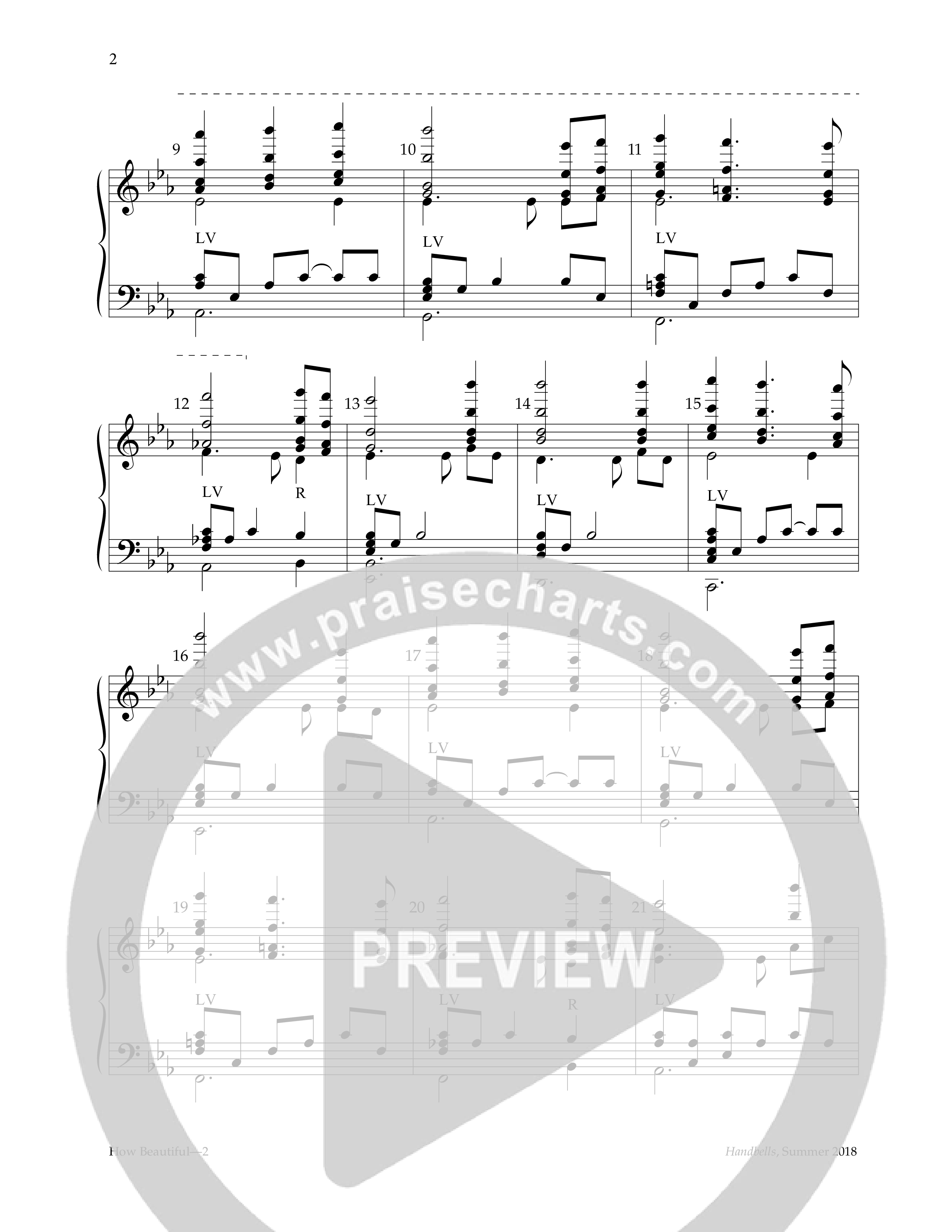 How Beautiful (Handbells) Handbells (Lifeway Worship / Arr. Carl Seal)