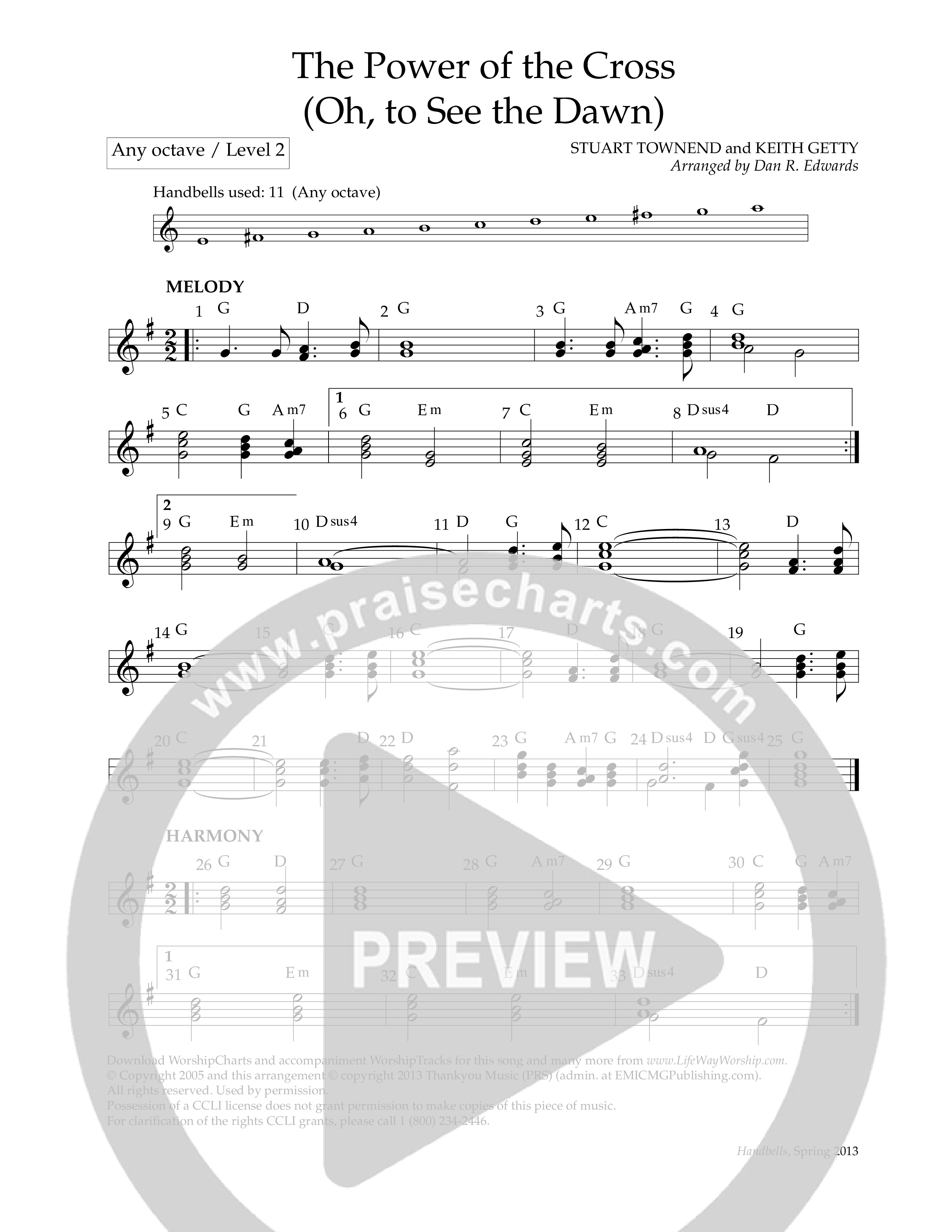 The Power Of The Cross (Handbells) Handbells (Lifeway Worship / Arr. Dan R. Edwards)