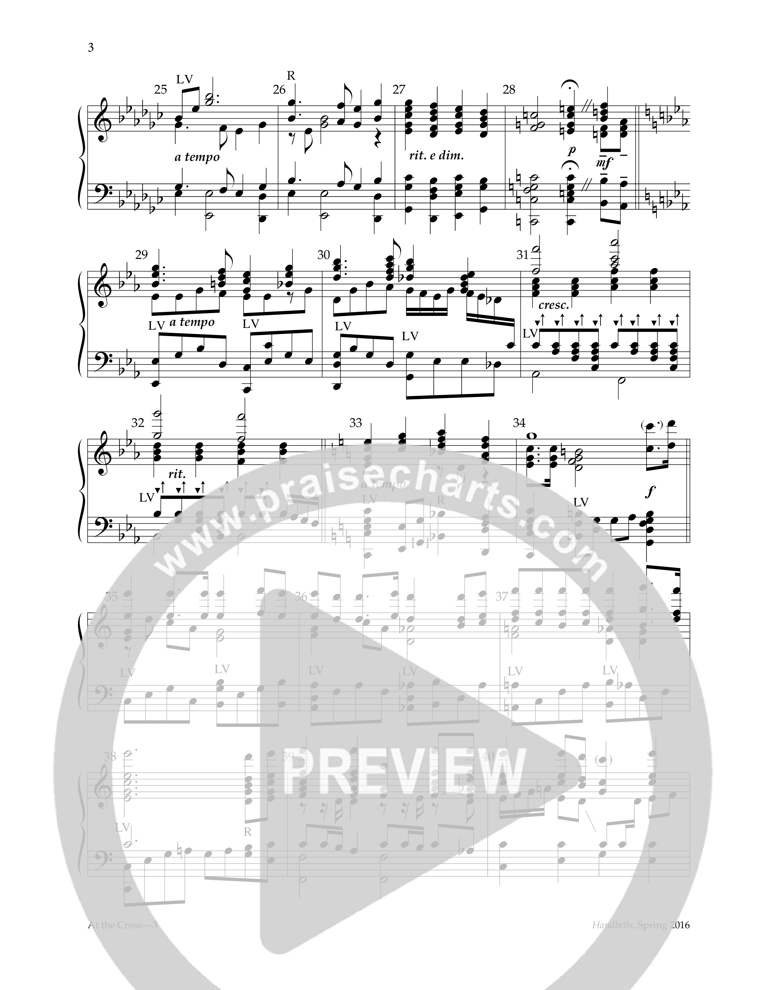 At The Cross (Handbells) Handbells (Lifeway Worship / Arr. Kevin Stewart)