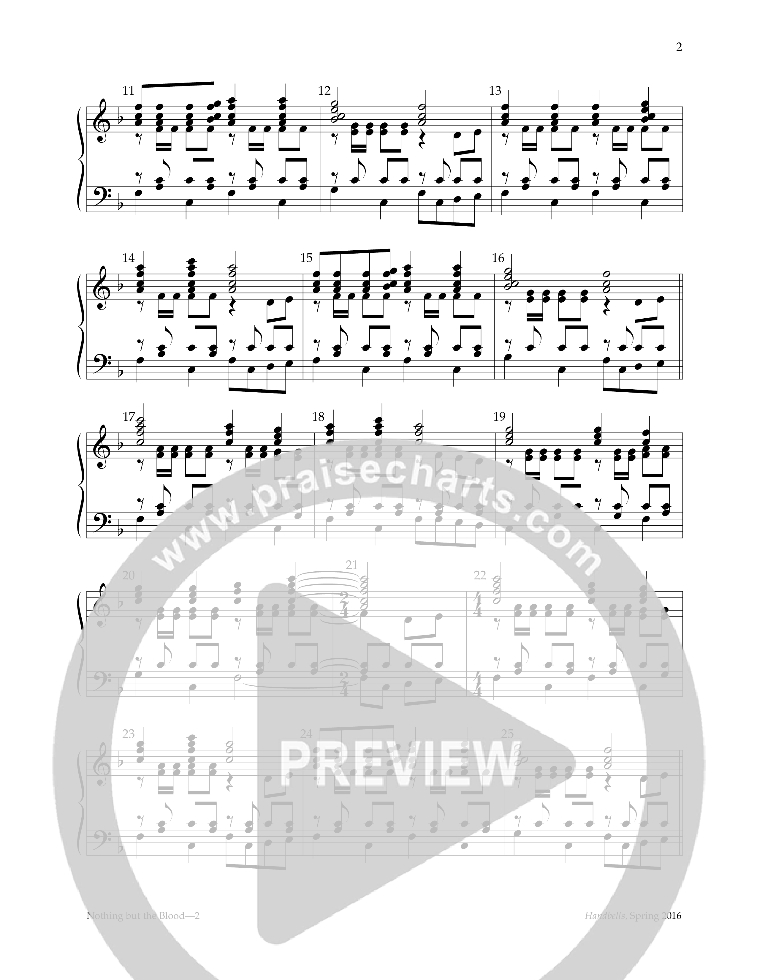 Nothing But The Blood (Handbells) Handbells (Lifeway Worship / Arr. Allen Green)