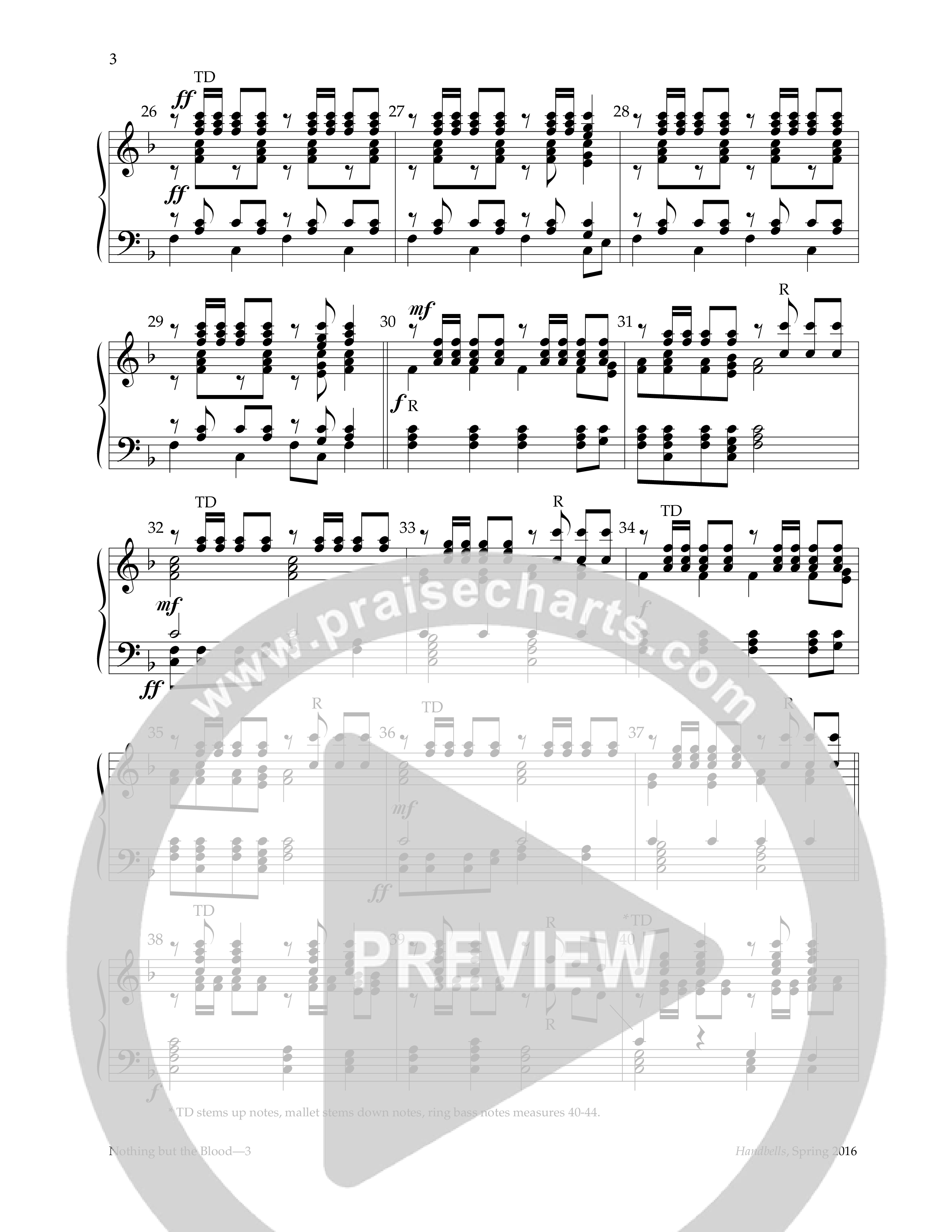 Nothing But The Blood (Handbells) Handbells (Lifeway Worship / Arr. Allen Green)