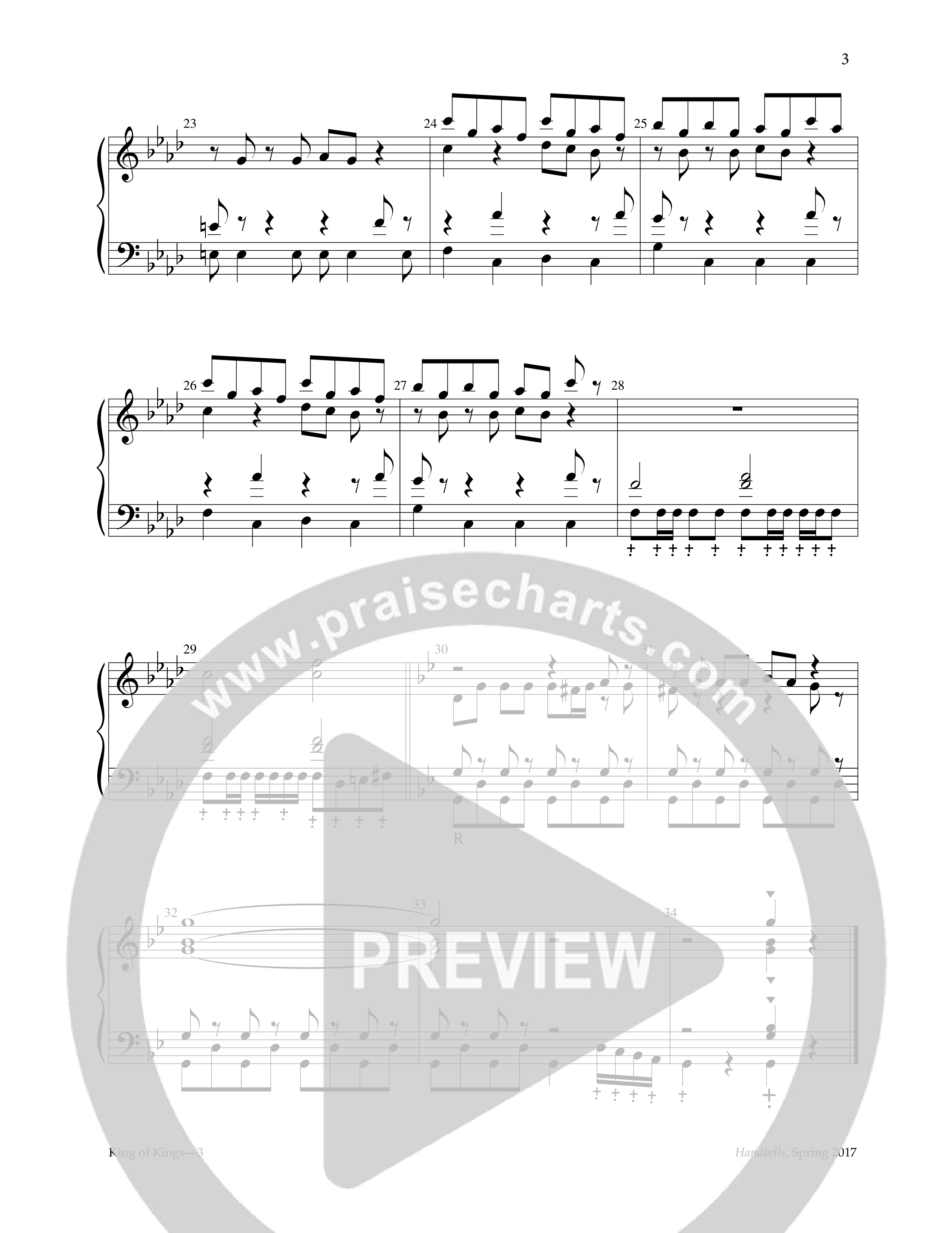King Of Kings (Handbells) Handbells (Lifeway Worship / Arr. Joshua Huang)
