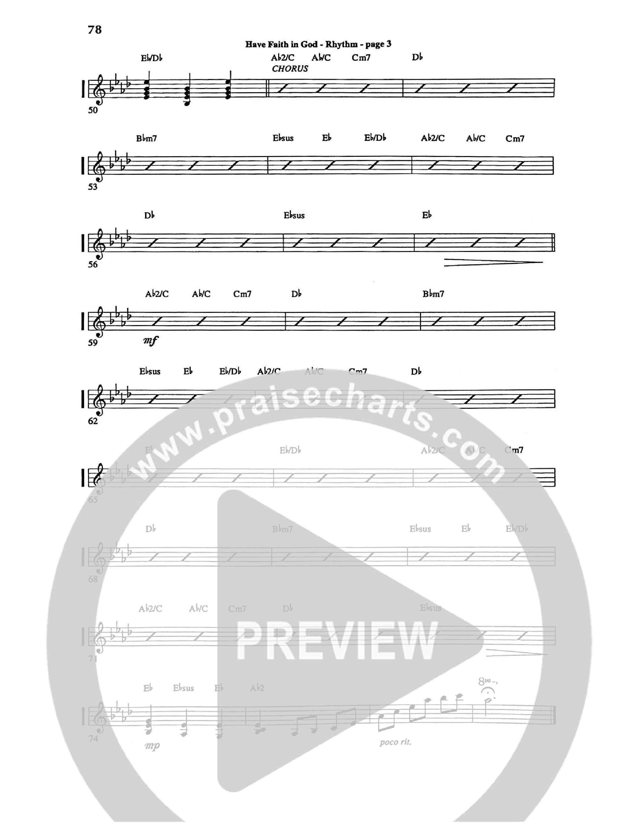 Have Faith In God Rhythm Chart (Geoff Bullock)