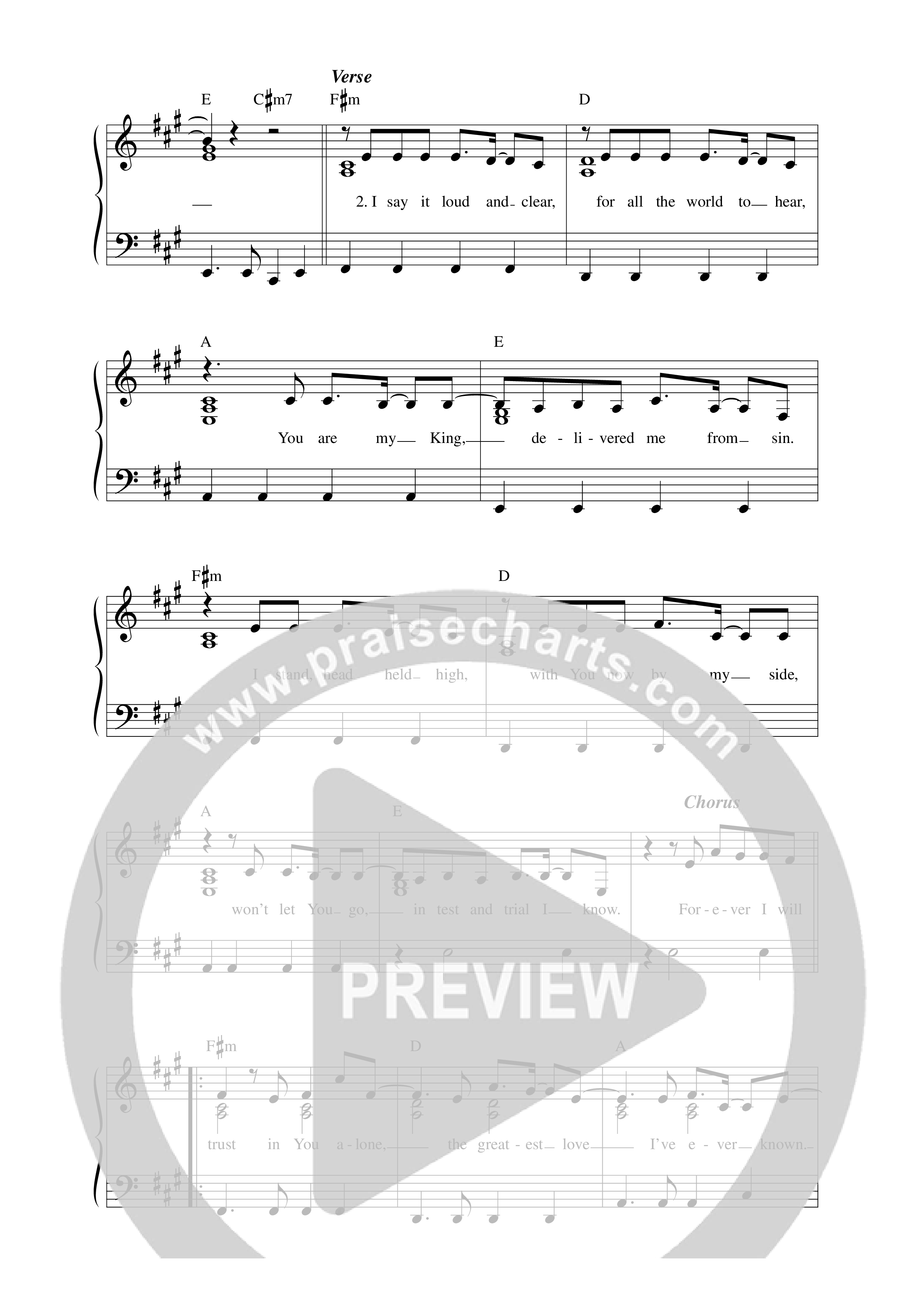 Boast Lead Sheet Melody (ICF Worship)