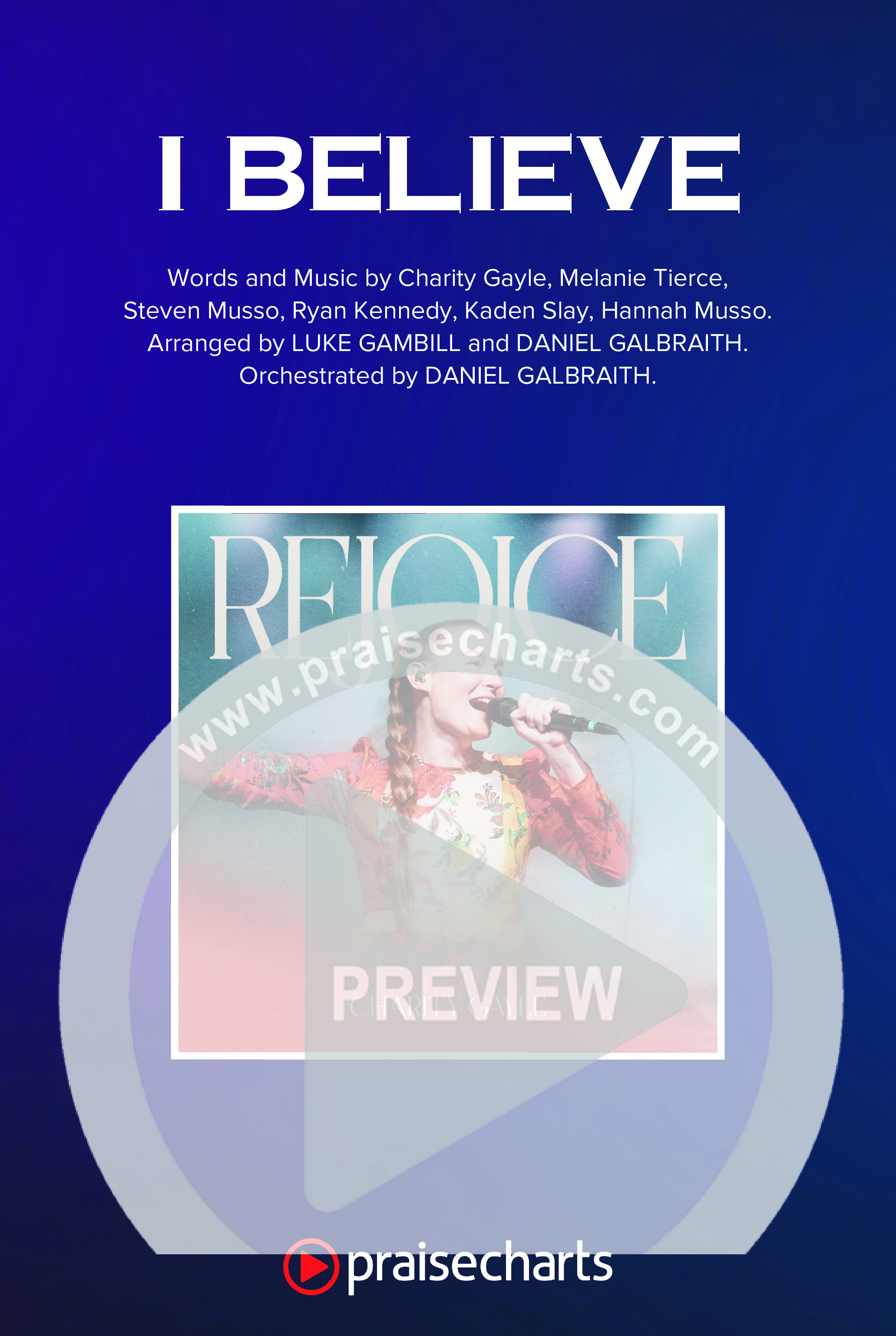 I Believe (Worship Choir/SAB) Octavo Cover Sheet (Charity Gayle / Arr. Luke Gambill)