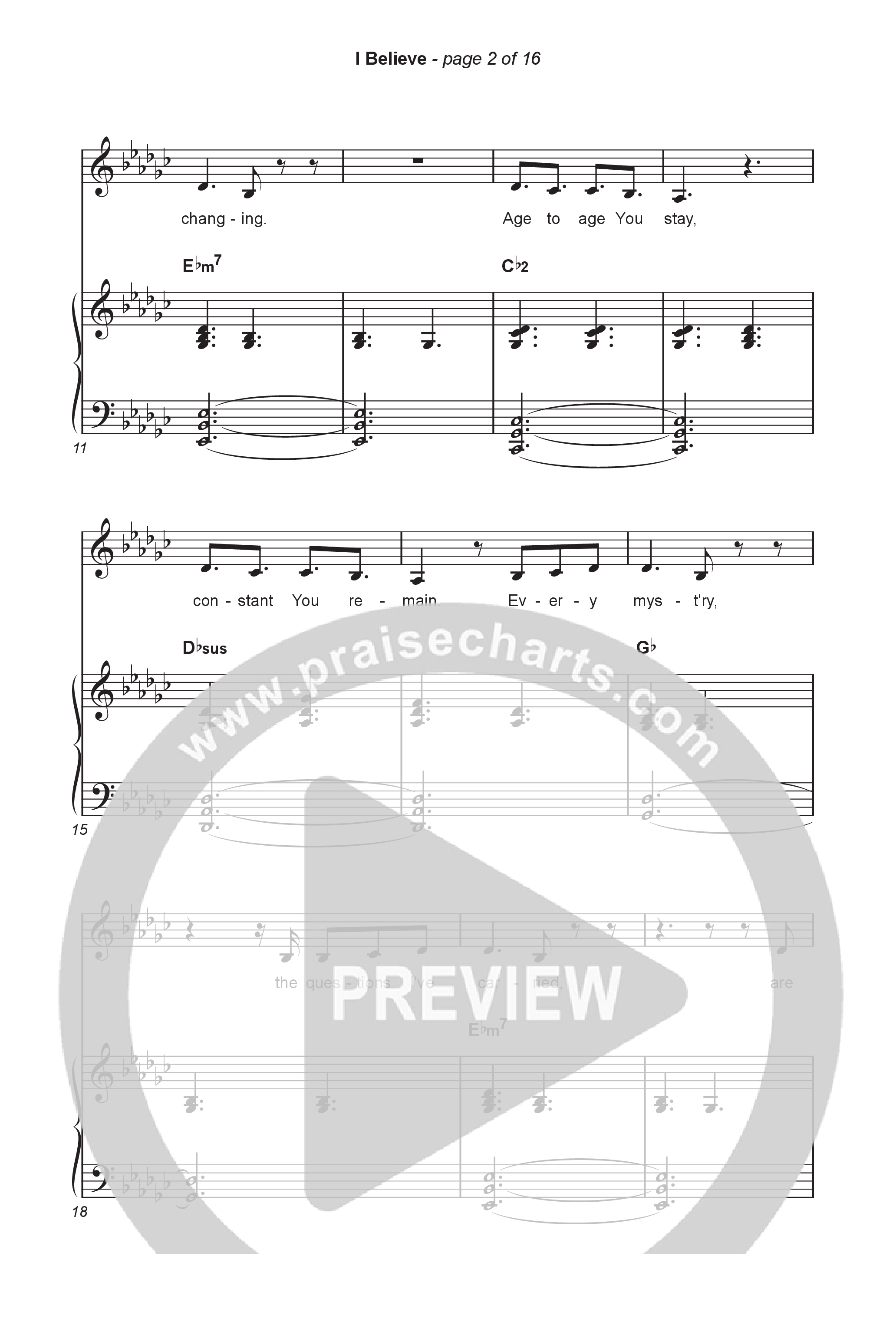 I Believe (Worship Choir/SAB) Octavo (SAB & Pno) (Charity Gayle / Arr. Luke Gambill)