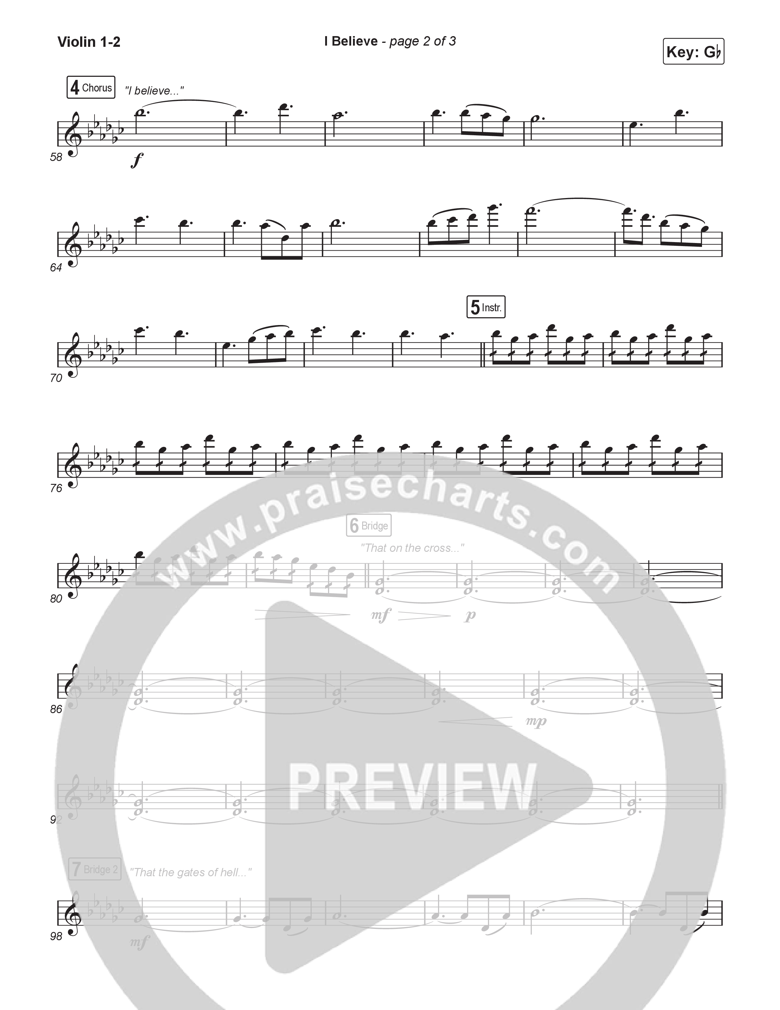 I Believe (Worship Choir/SAB) String Pack (Charity Gayle / Arr. Luke Gambill)