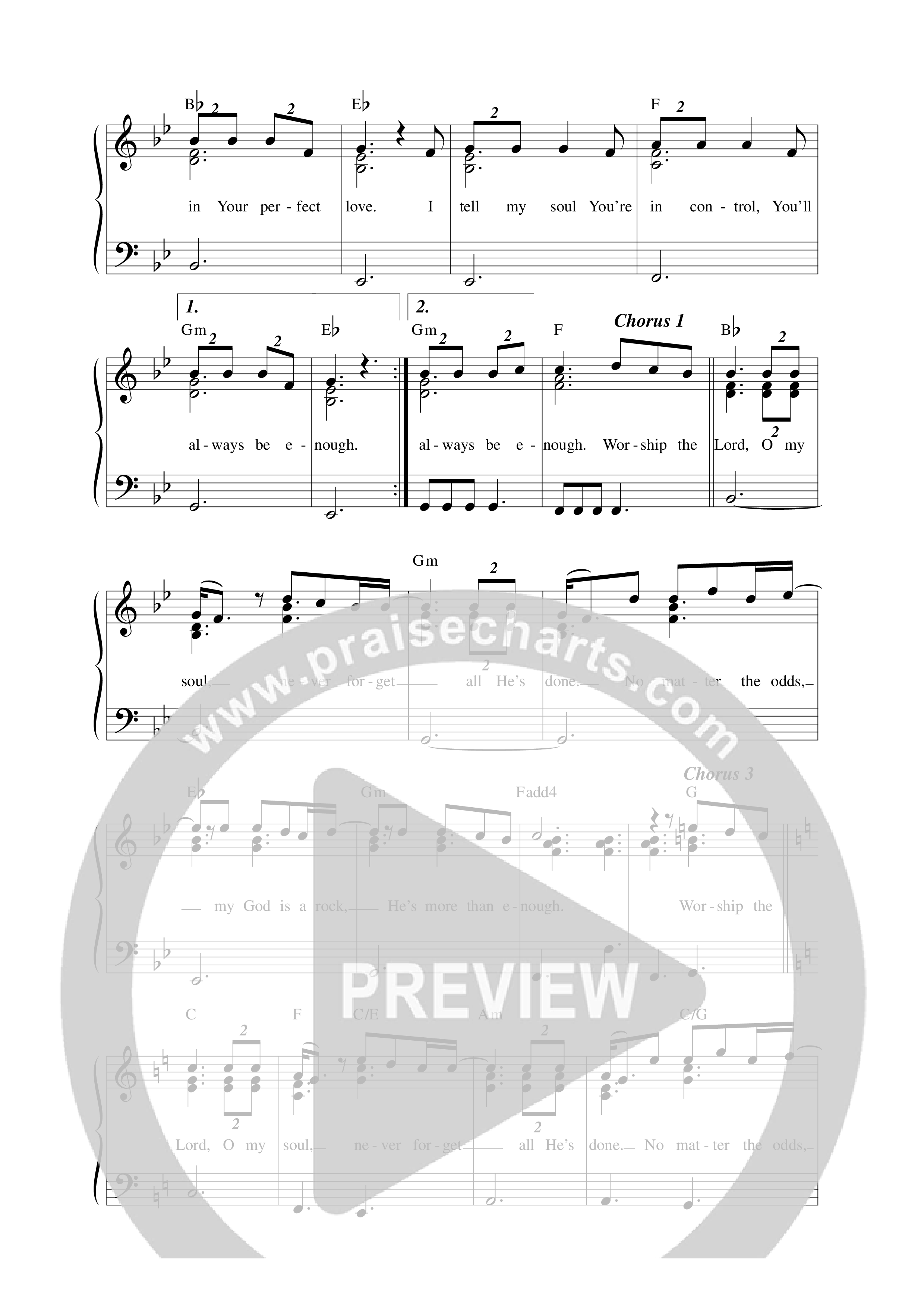 One Thing Lead Sheet Melody (ICF Worship)