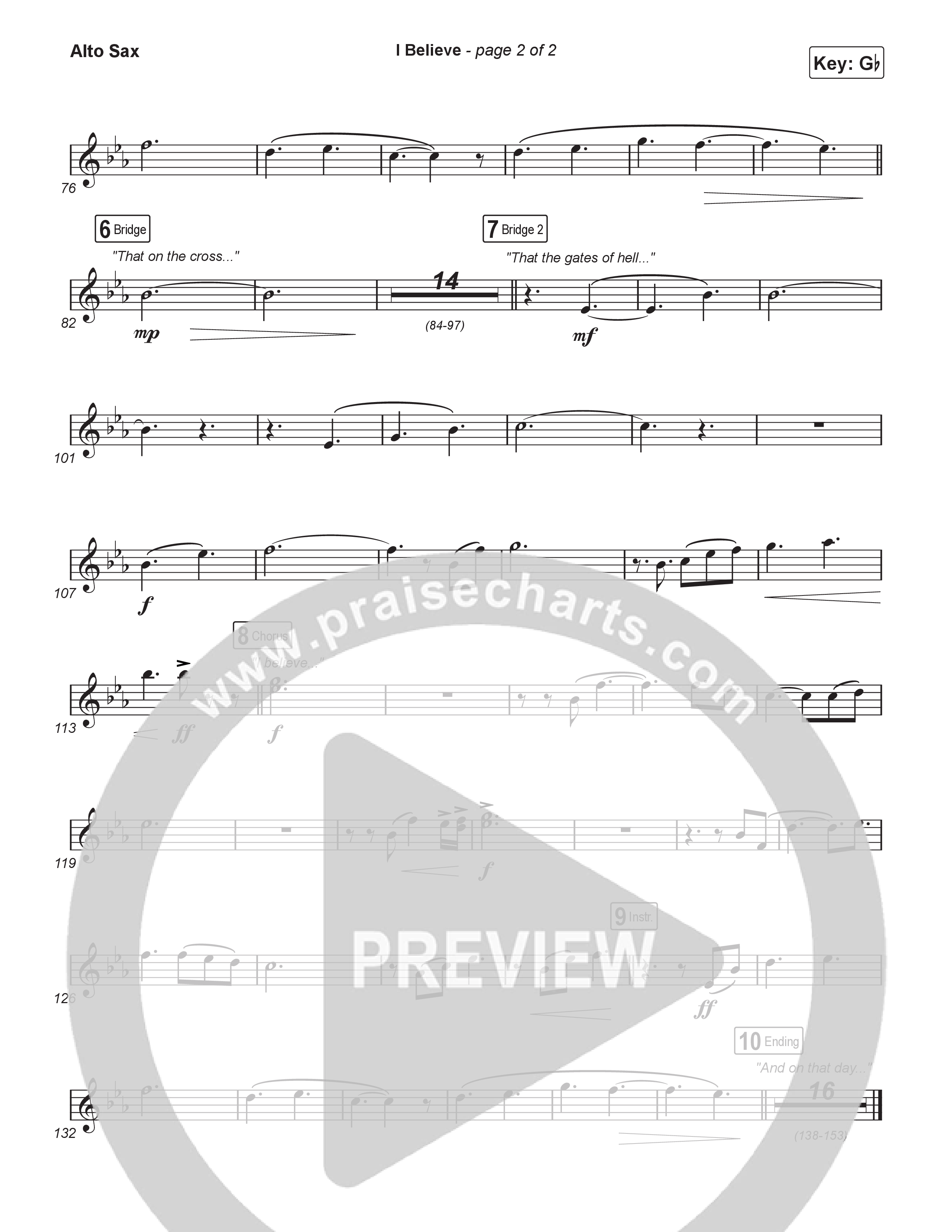 I Believe (Sing It Now) Sax Pack (Charity Gayle / Arr. Luke Gambill)