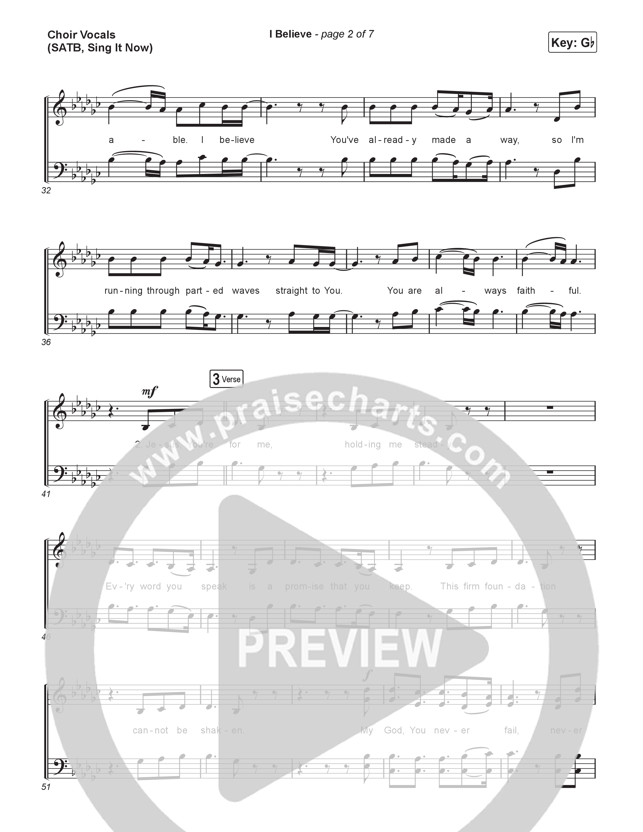I Believe (Sing It Now) Choir Sheet (SATB) (Charity Gayle / Arr. Luke Gambill)