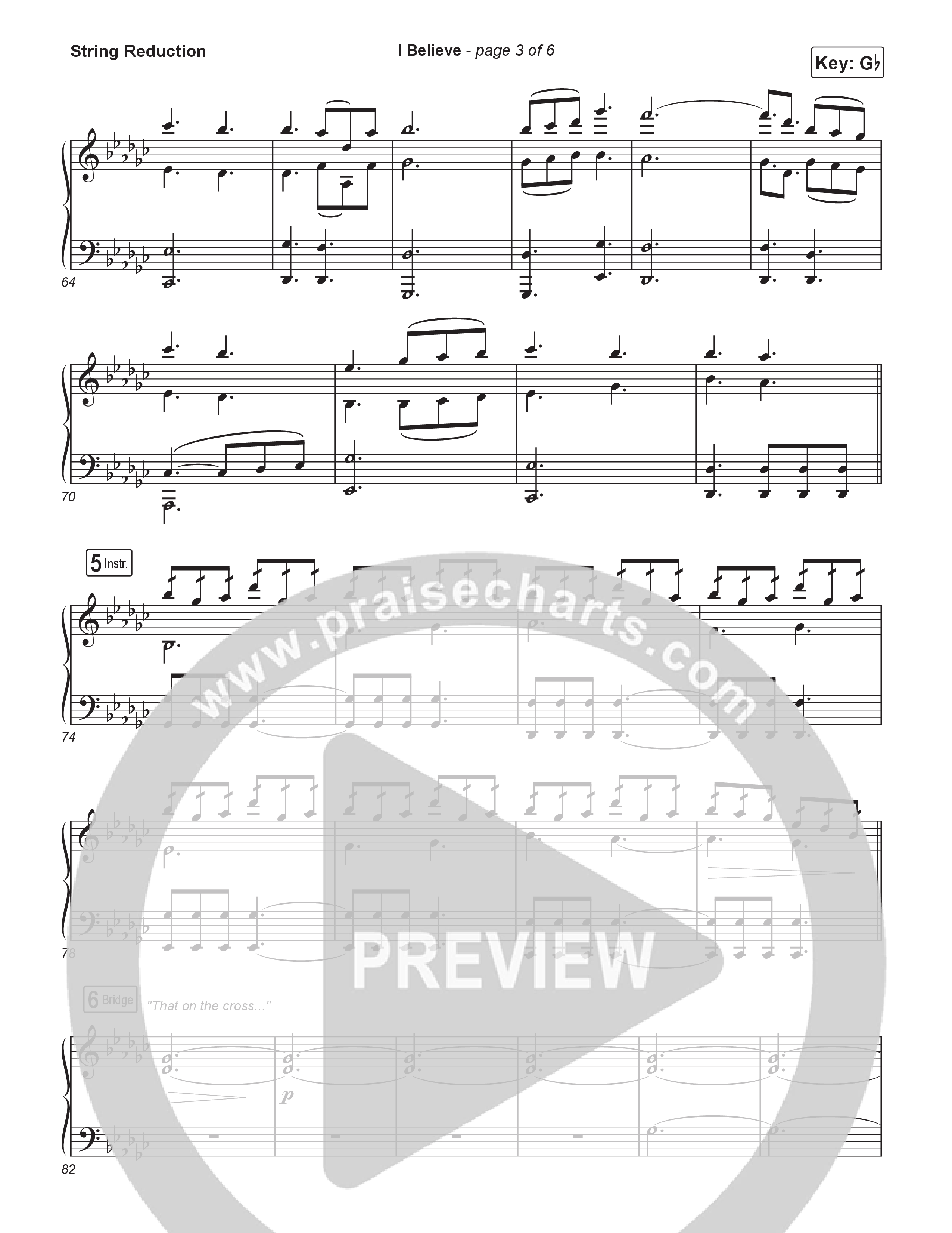 I Believe (Sing It Now) String Reduction (Charity Gayle / Arr. Luke Gambill)