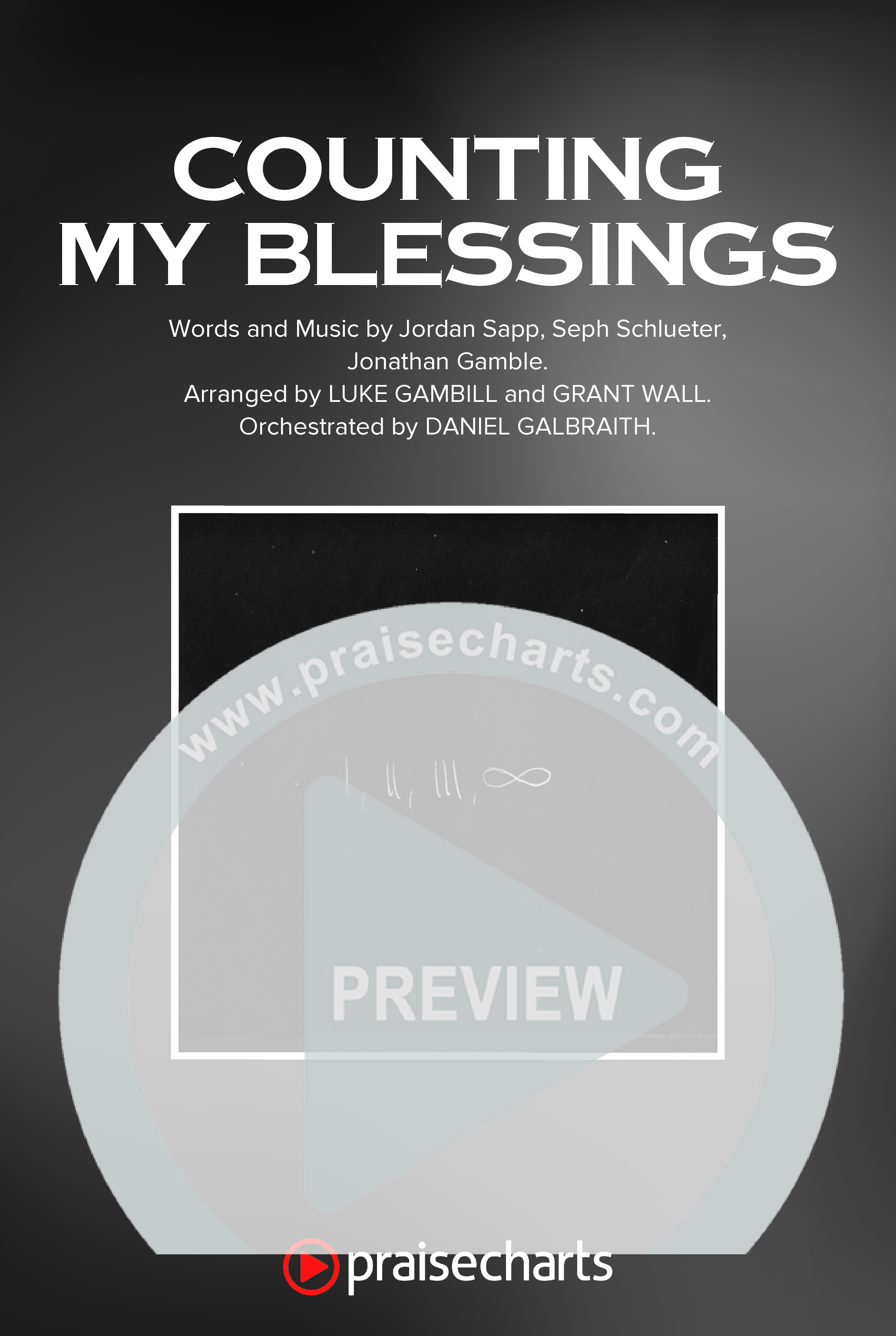 Counting My Blessings (Sing It Now) Octavo Cover Sheet (Seph Schlueter / Matt Maher / Arr. Luke Gambill)