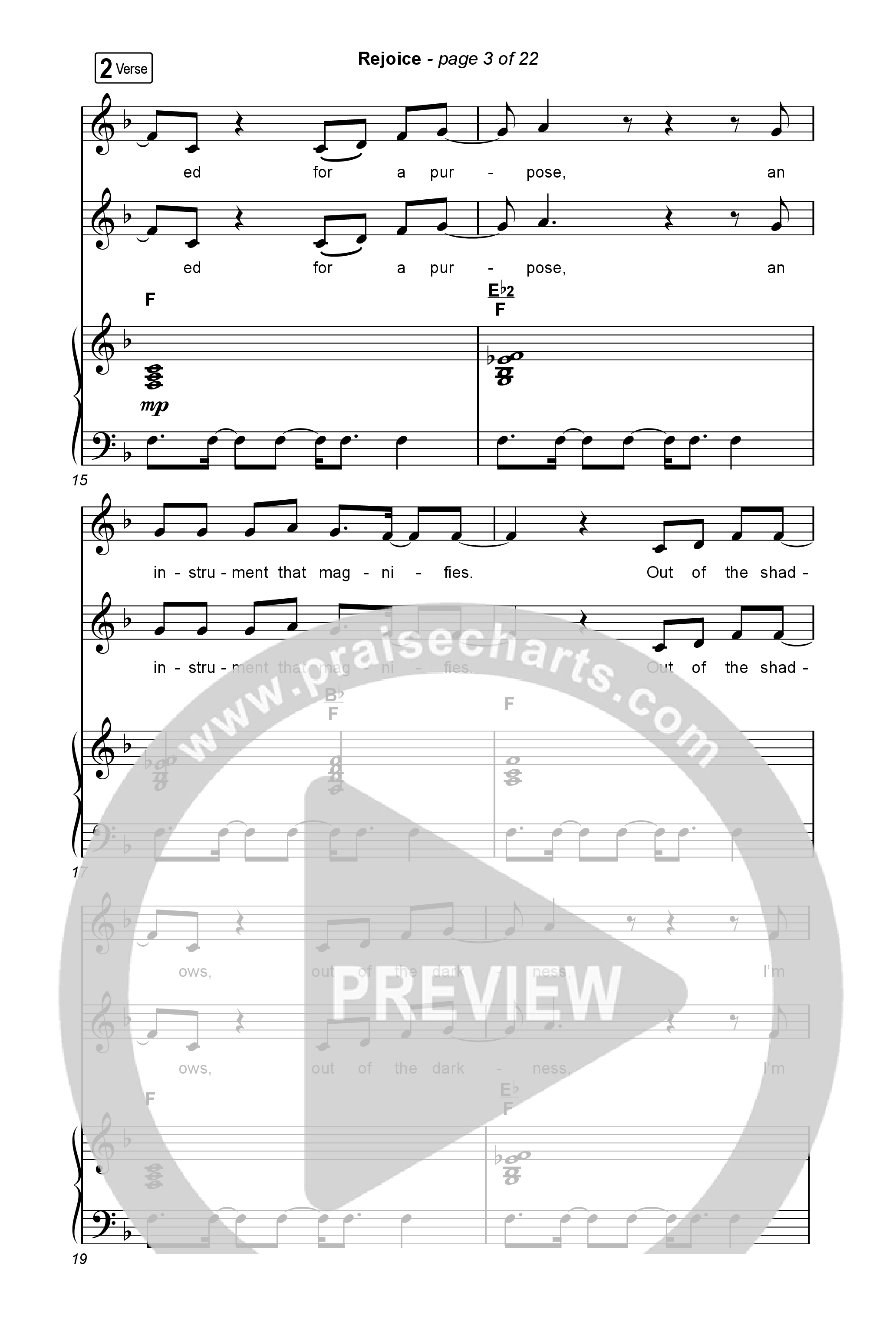 Rejoice (Choral Anthem SATB) Octavo (SATB & Pno) (Charity Gayle / Arr. Luke Gambill)
