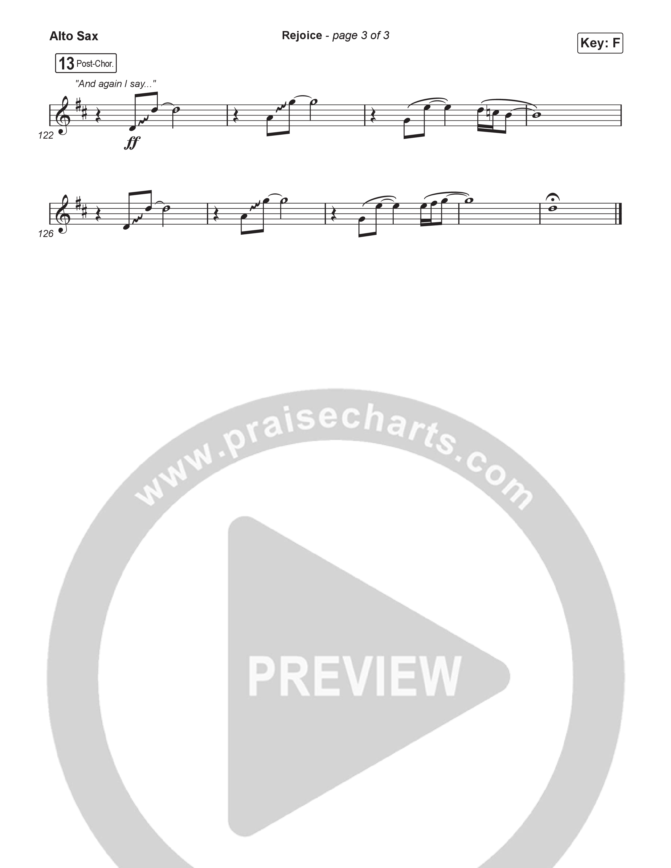 Rejoice (Sing It Now) Alto Sax (Charity Gayle / Arr. Luke Gambill)