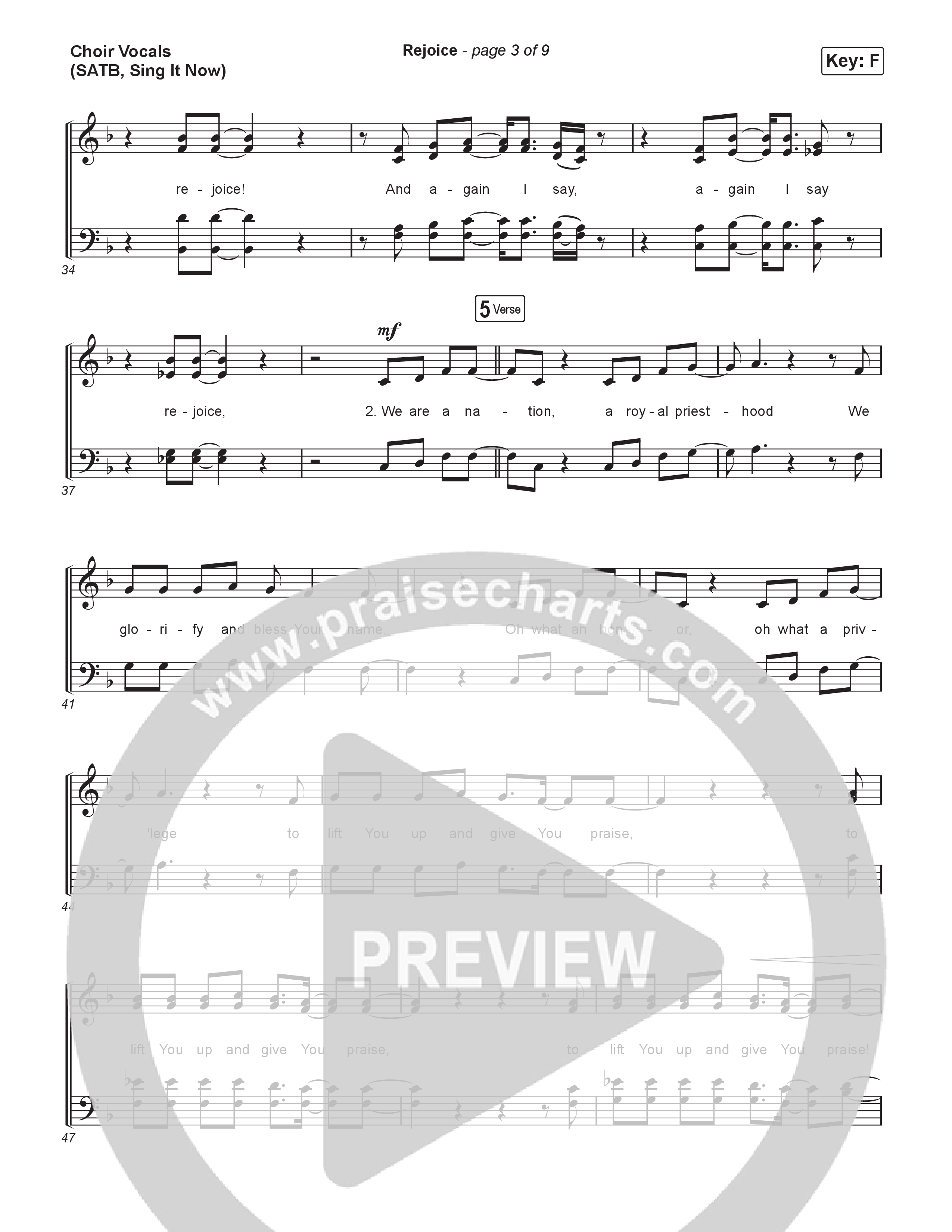Rejoice (Sing It Now) Choir Sheet (SATB) (Charity Gayle / Arr. Luke Gambill)