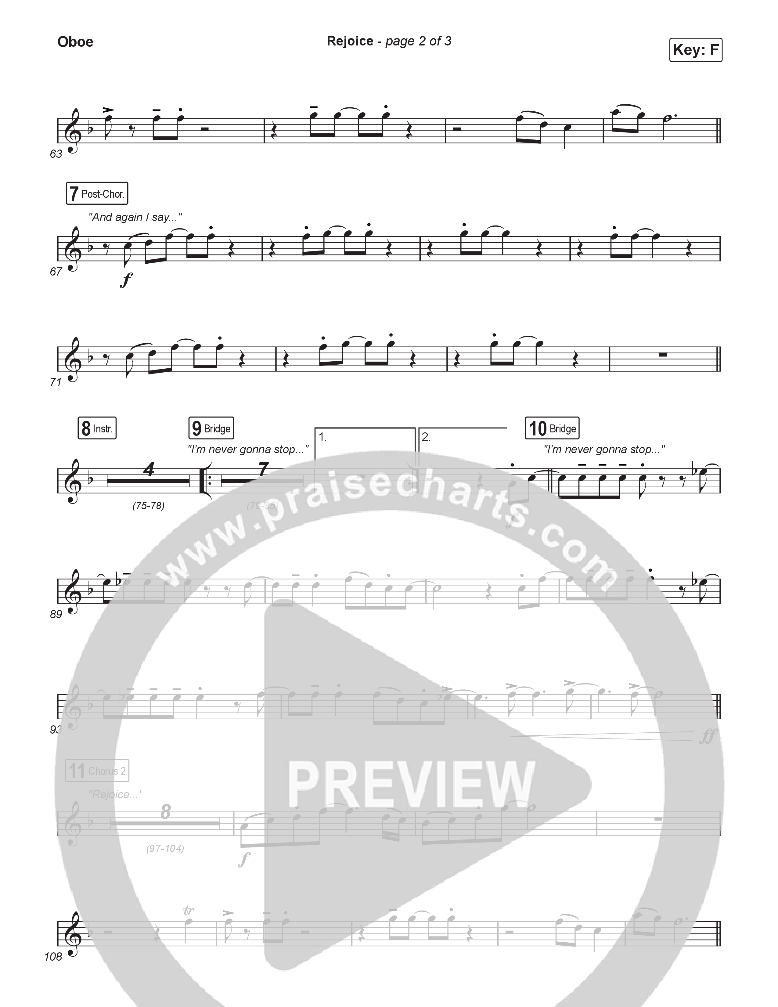 Rejoice (Sing It Now) Oboe (Charity Gayle / Arr. Luke Gambill)