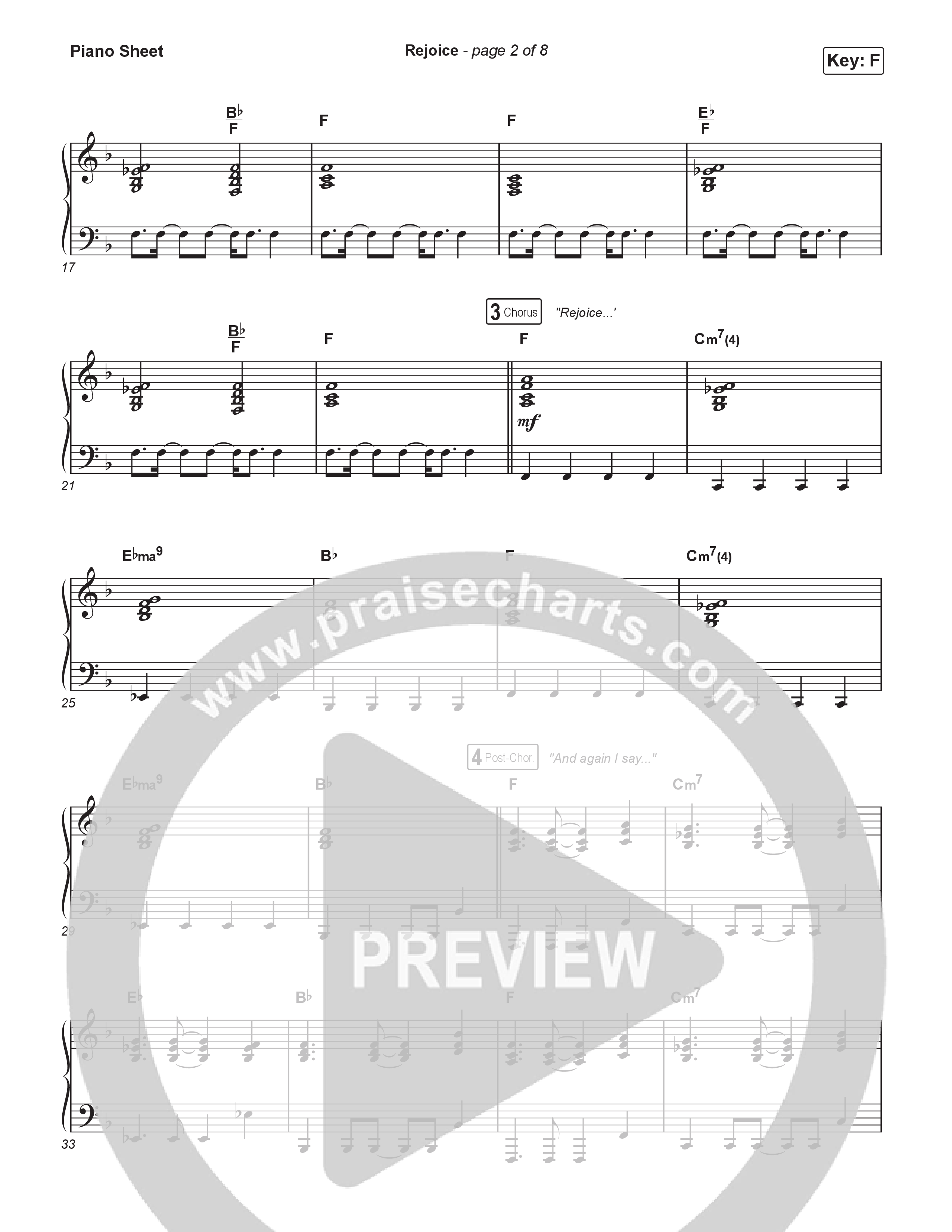 Rejoice (Sing It Now) Piano Sheet (Charity Gayle / Arr. Luke Gambill)