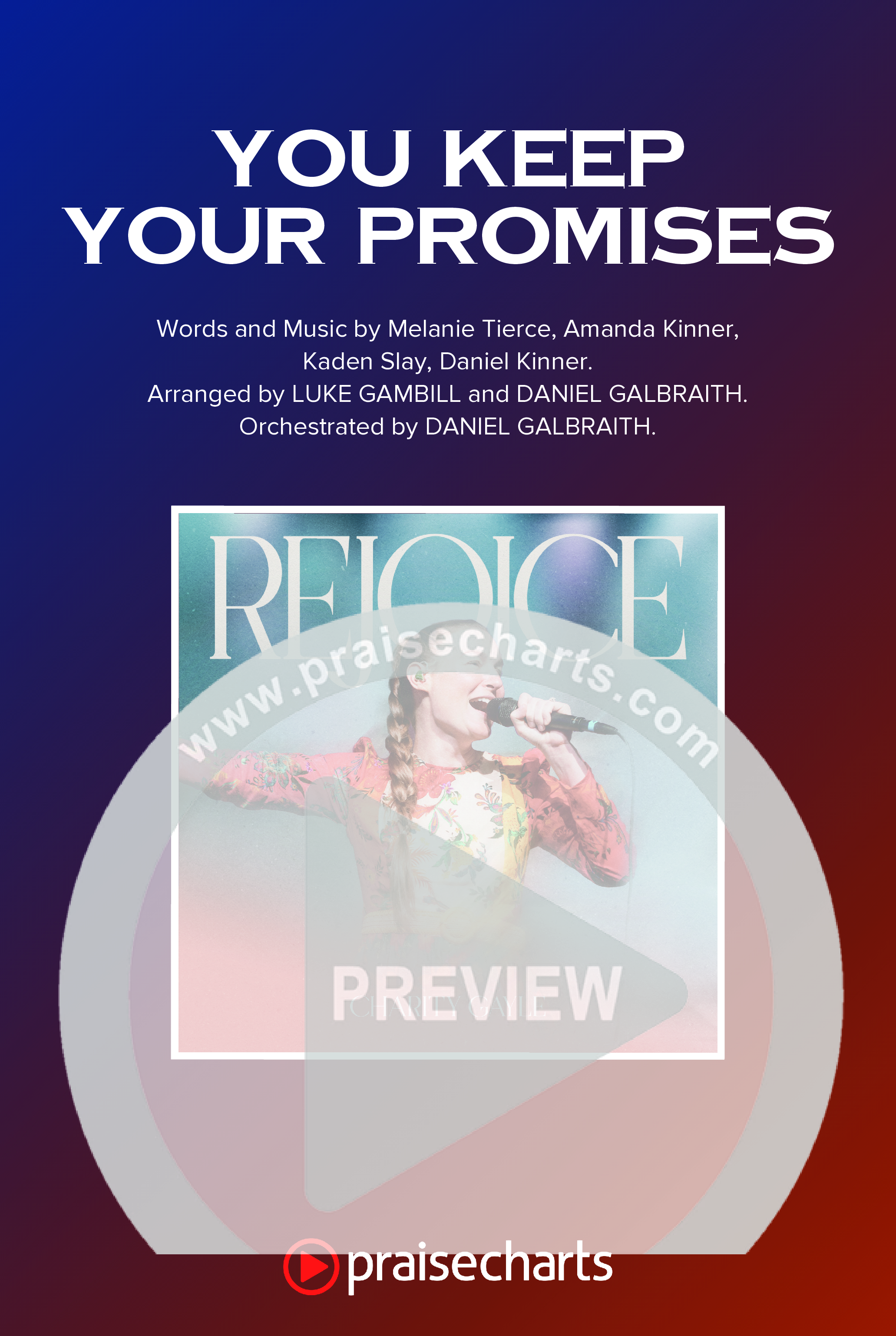 You Keep Your Promises (Choral Anthem SATB) Octavo Cover Sheet (Charity Gayle / Arr. Luke Gambill)
