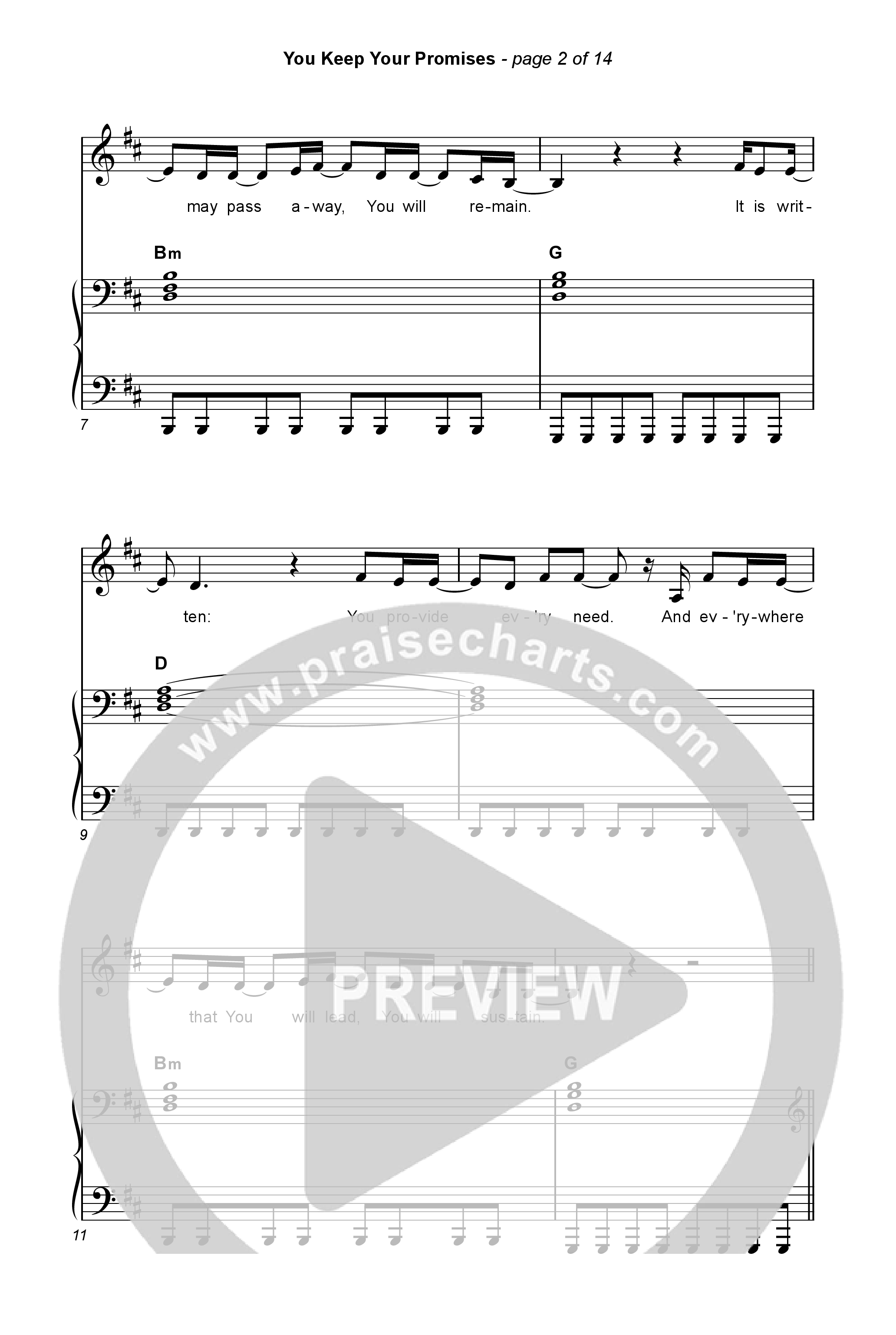 You Keep Your Promises (Choral Anthem SATB) Octavo (SATB & Pno) (Charity Gayle / Arr. Luke Gambill)