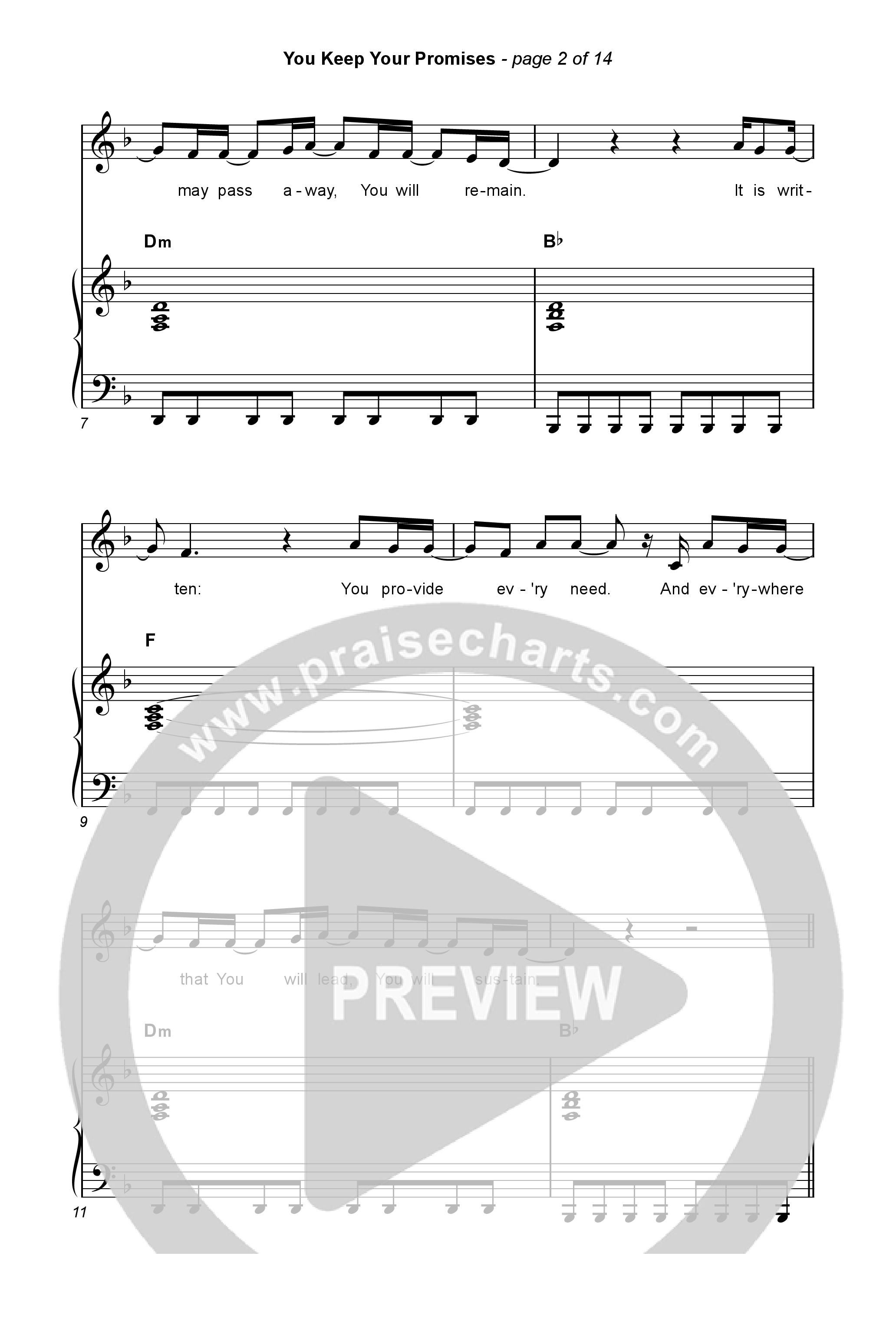 You Keep Your Promises (Sing It Now) Octavo (SATB & Pno) (Charity Gayle / Arr. Luke Gambill)