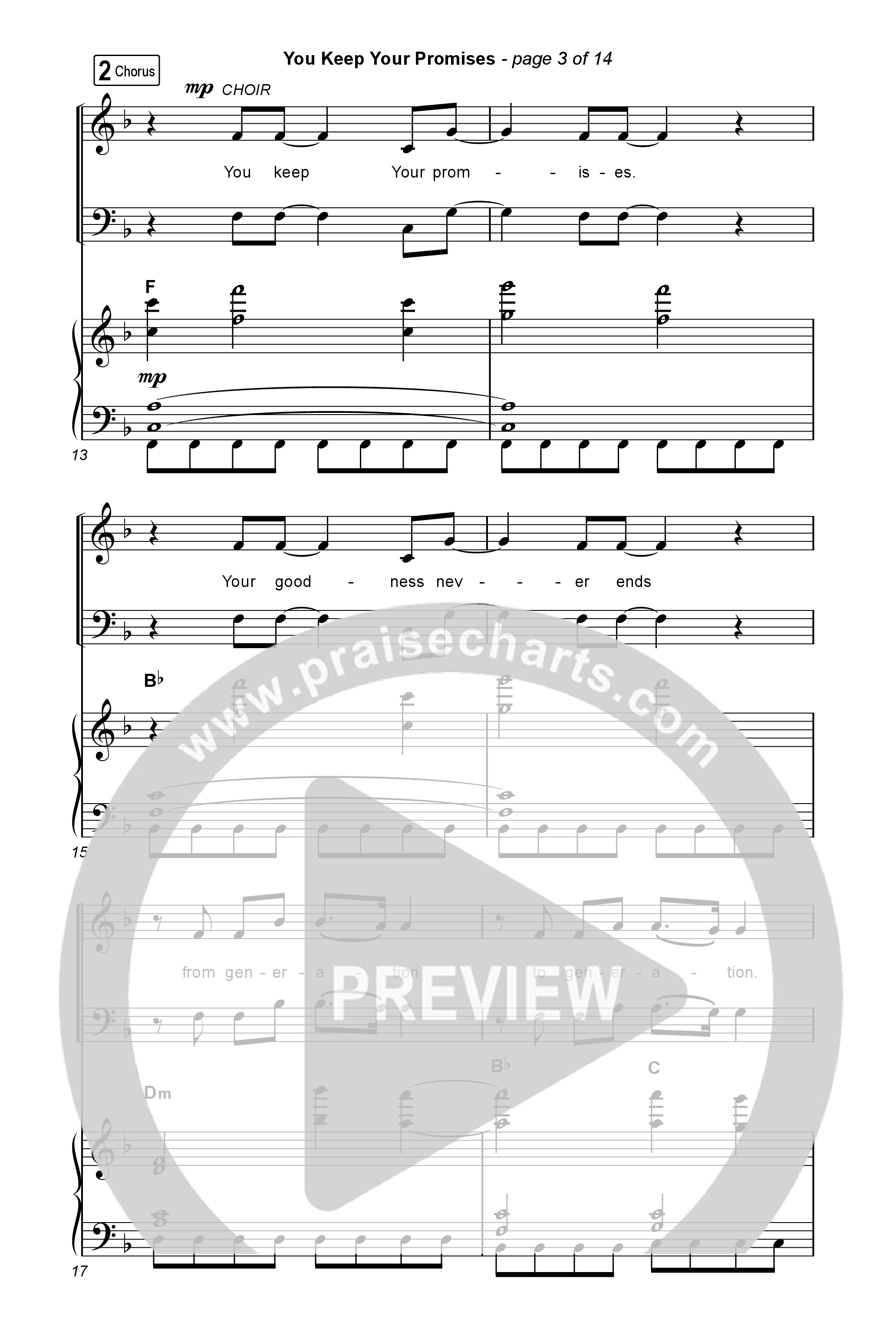 You Keep Your Promises (Sing It Now) Octavo (SATB & Pno) (Charity Gayle / Arr. Luke Gambill)