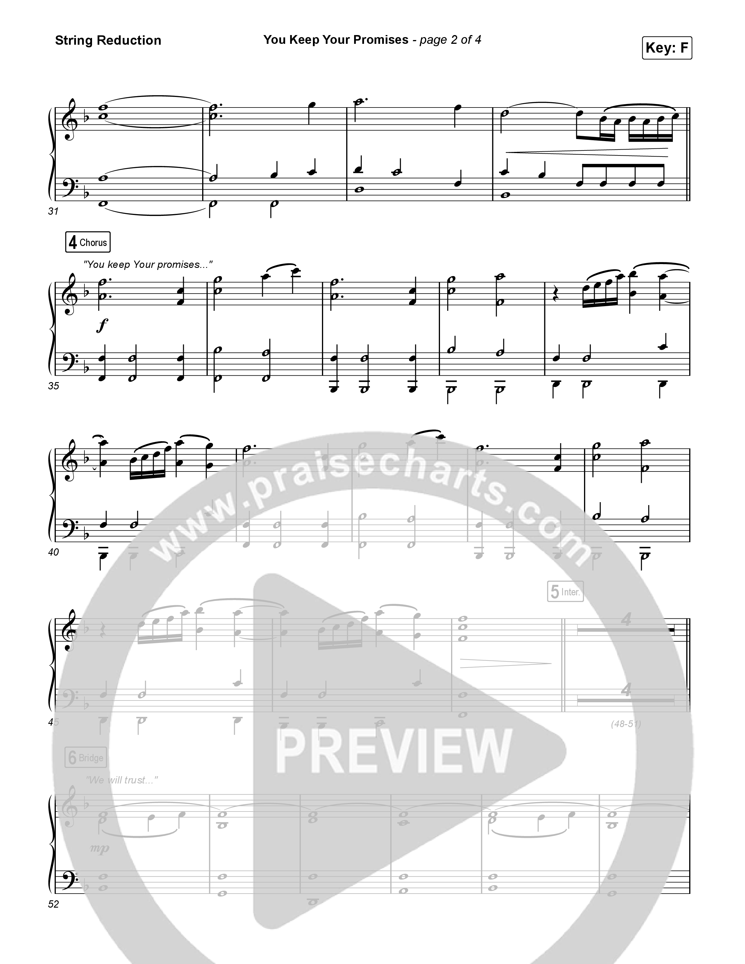 You Keep Your Promises (Sing It Now) String Reduction (Charity Gayle / Arr. Luke Gambill)