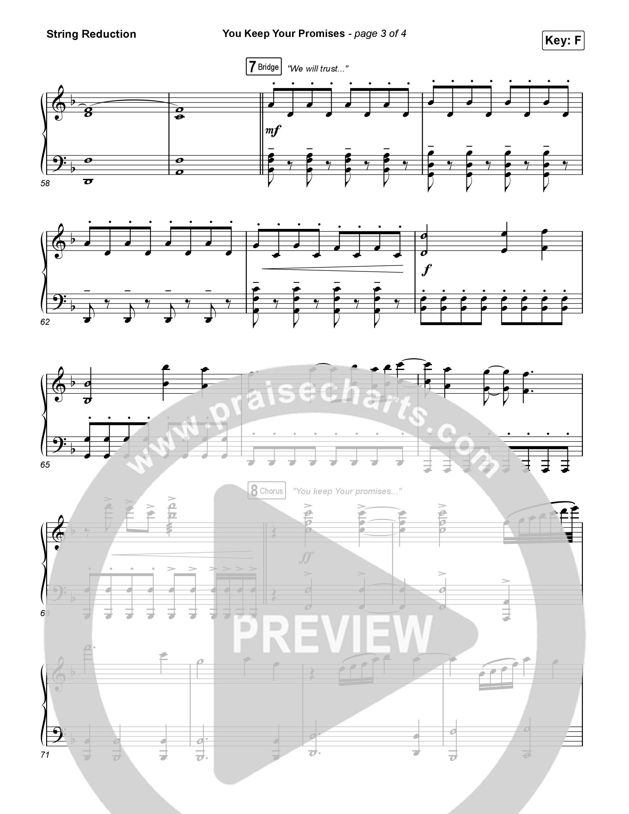 You Keep Your Promises (Sing It Now) String Reduction (Charity Gayle / Arr. Luke Gambill)