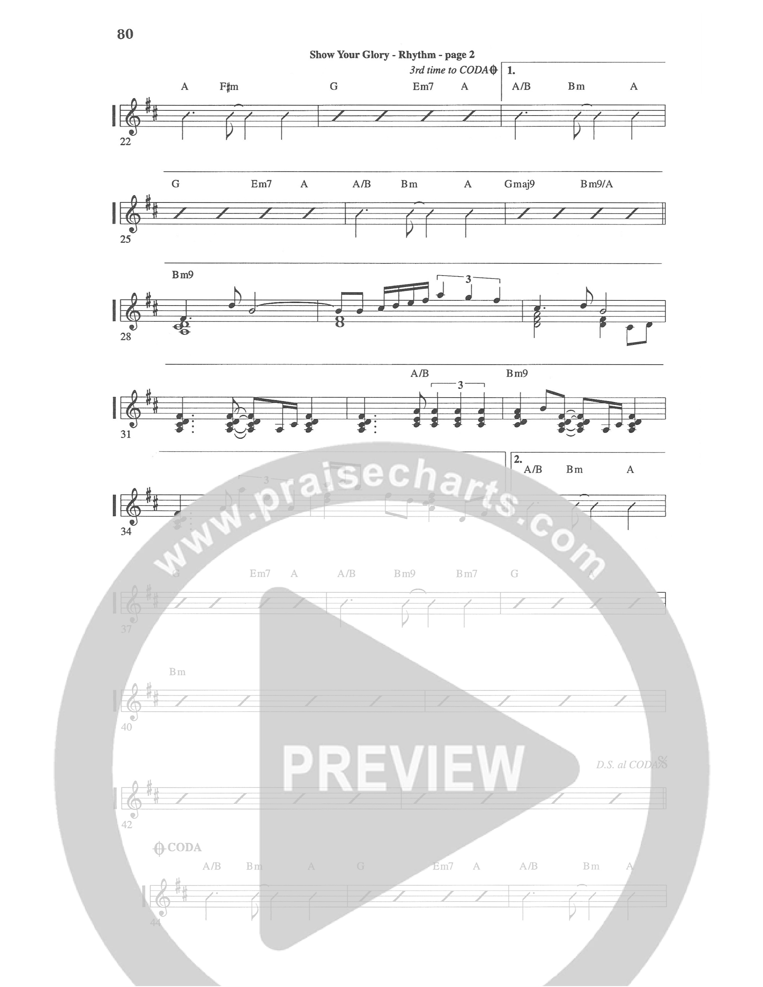 Show Your Glory Rhythm Chart (Geoff Bullock)