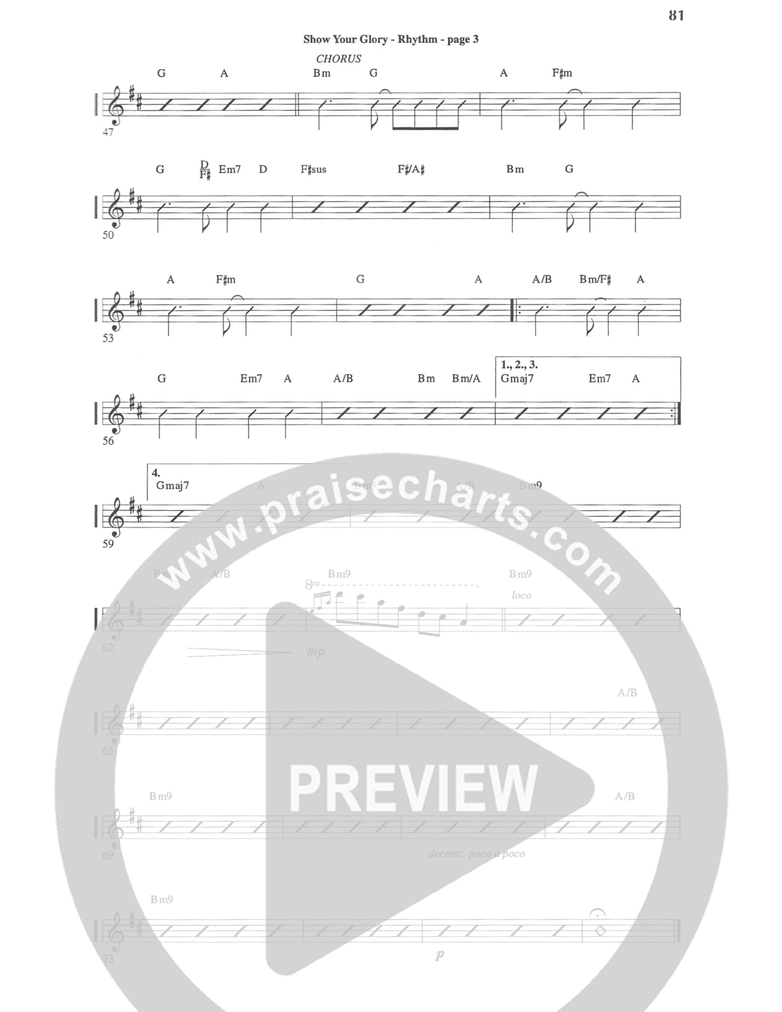 Show Your Glory Rhythm Chart (Geoff Bullock)